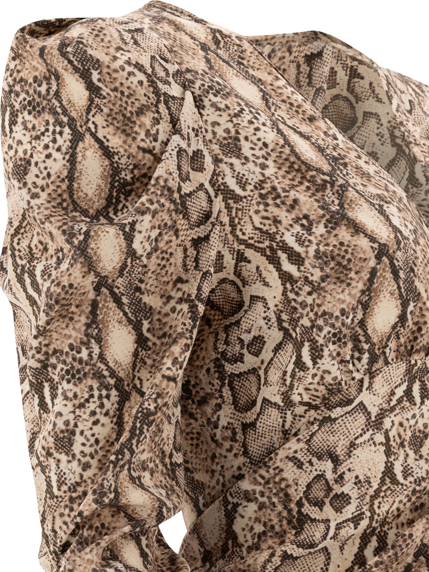 ISABEL MARANT Draped Mini Dress with 3/4 Sleeves