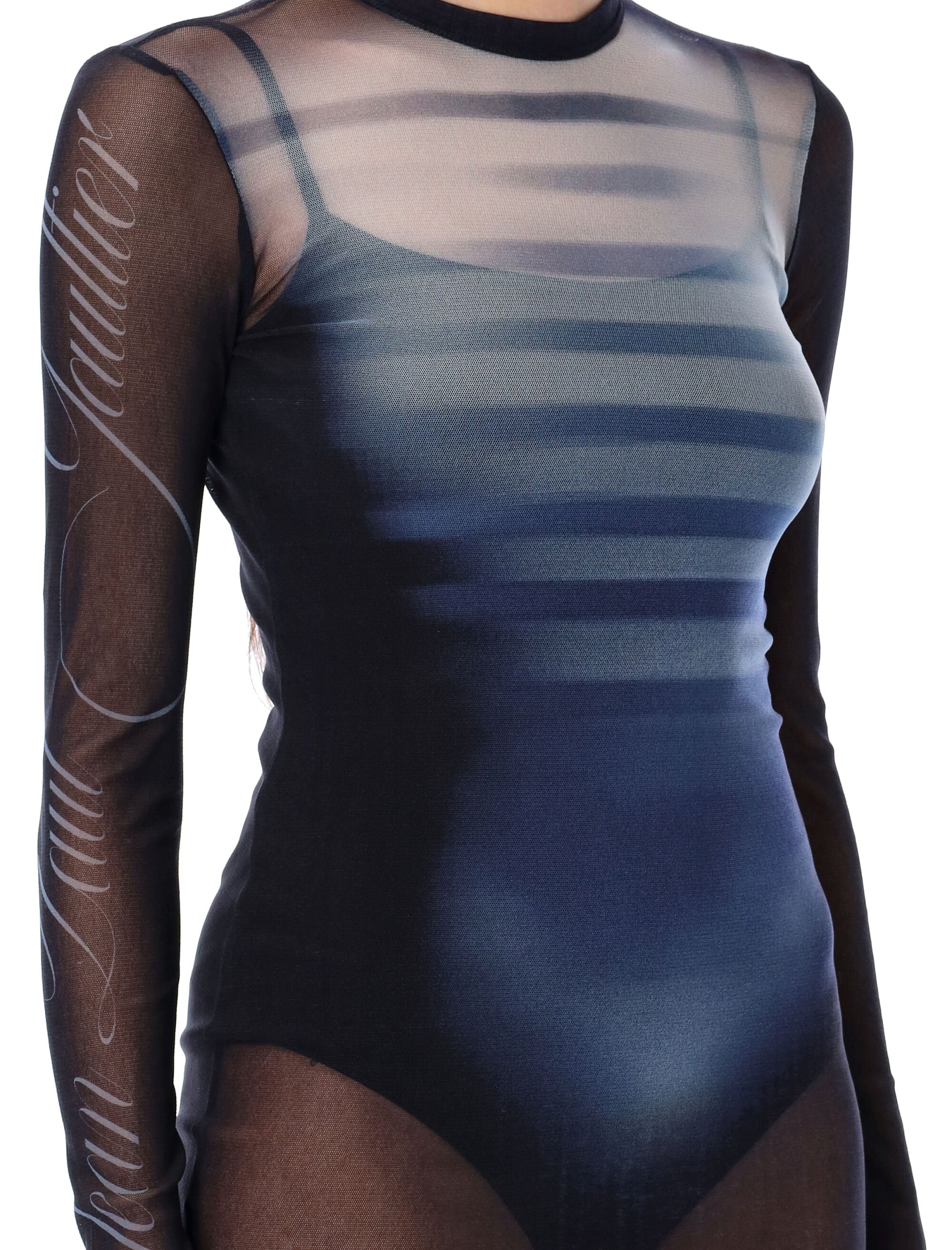 JEAN PAUL GAULTIER Mini Short Dress with Long Sleeves - Size XS