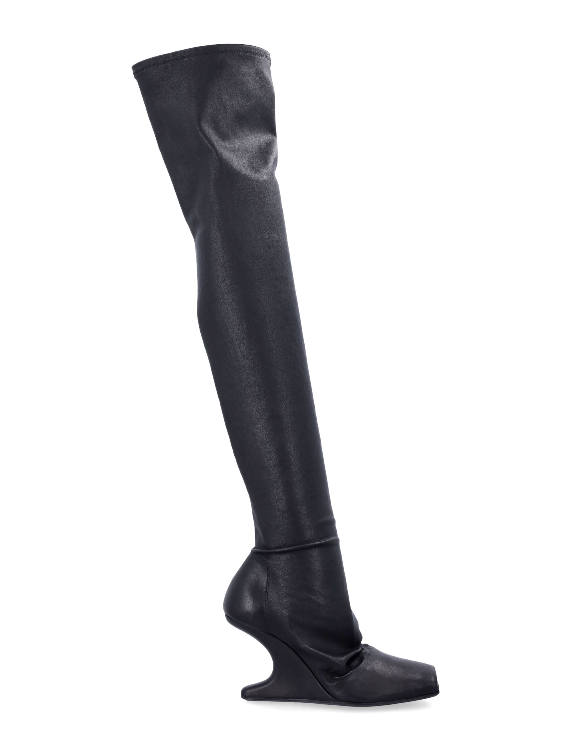 RICK OWENS Thigh High Cantilever Sock 8 Boot