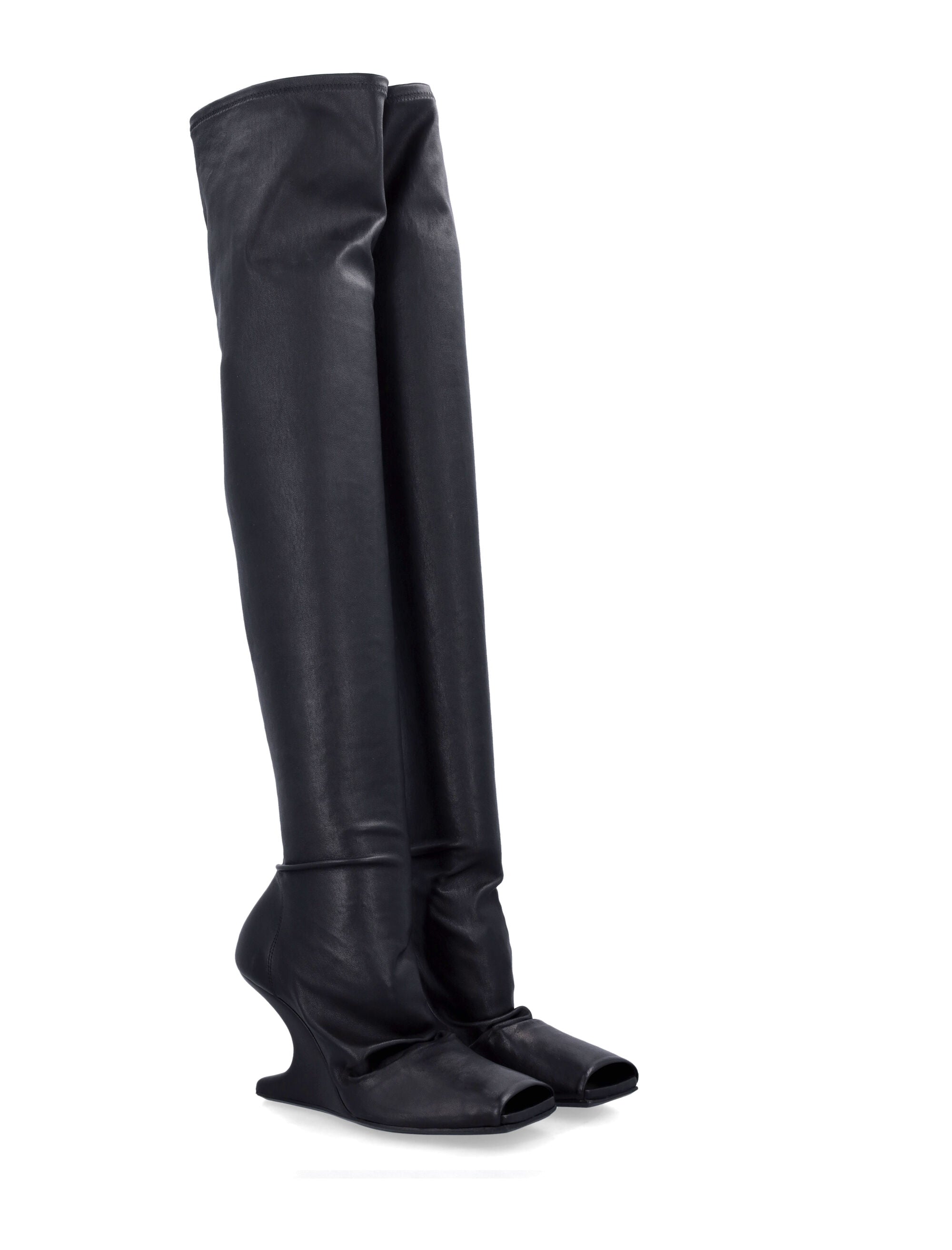 RICK OWENS Thigh High Cantilever Sock 8 Boot