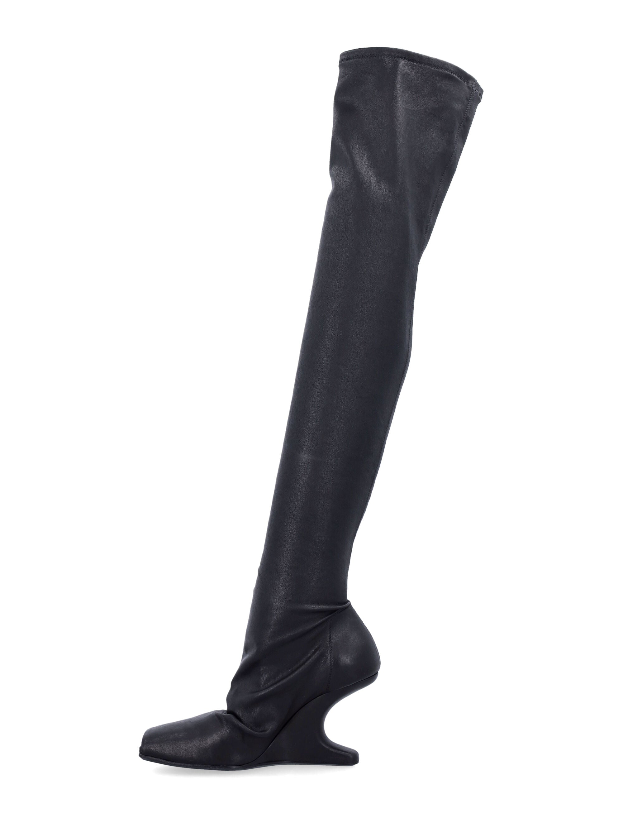 RICK OWENS Thigh High Cantilever Sock 8 Boot