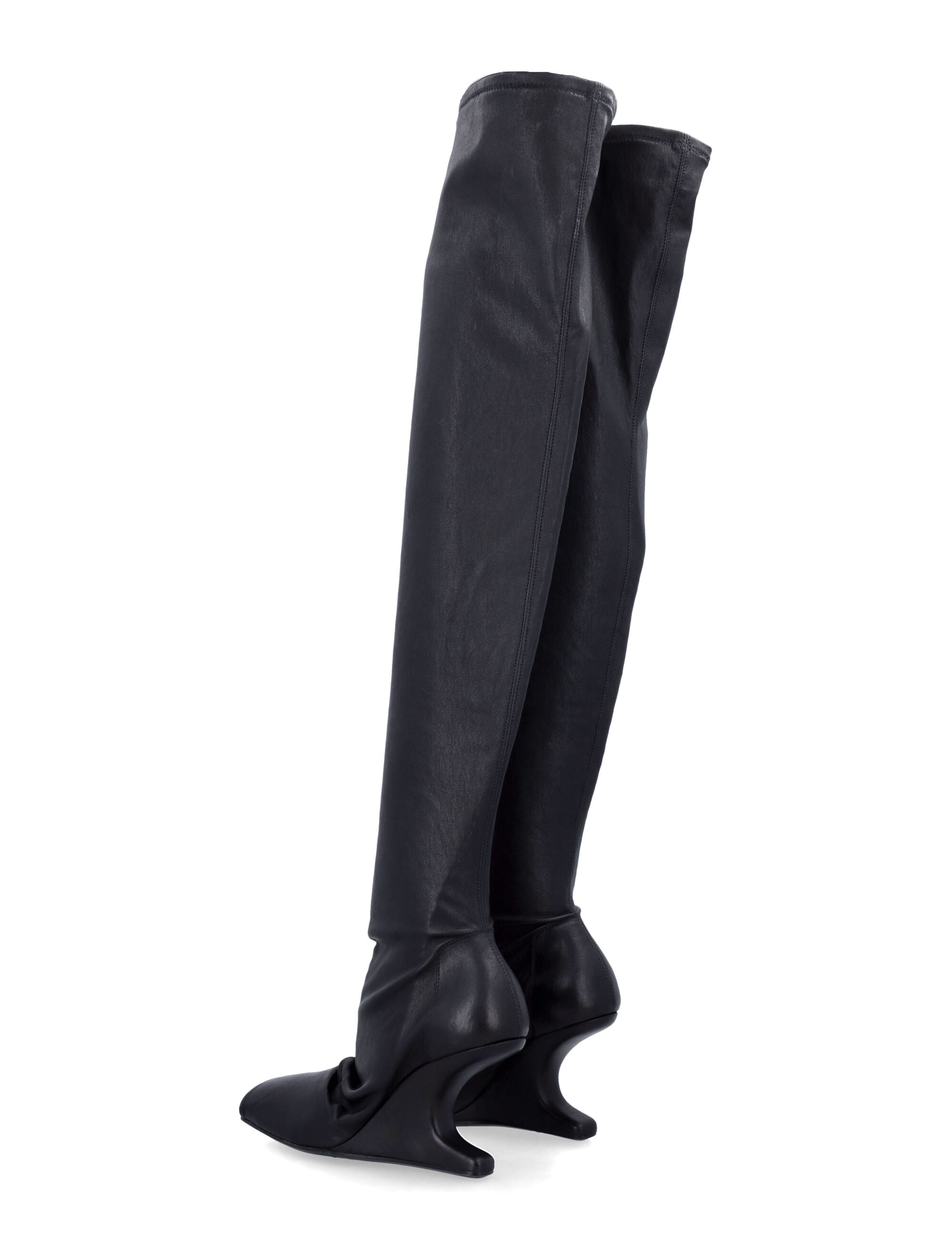 RICK OWENS Thigh High Cantilever Sock 8 Boot