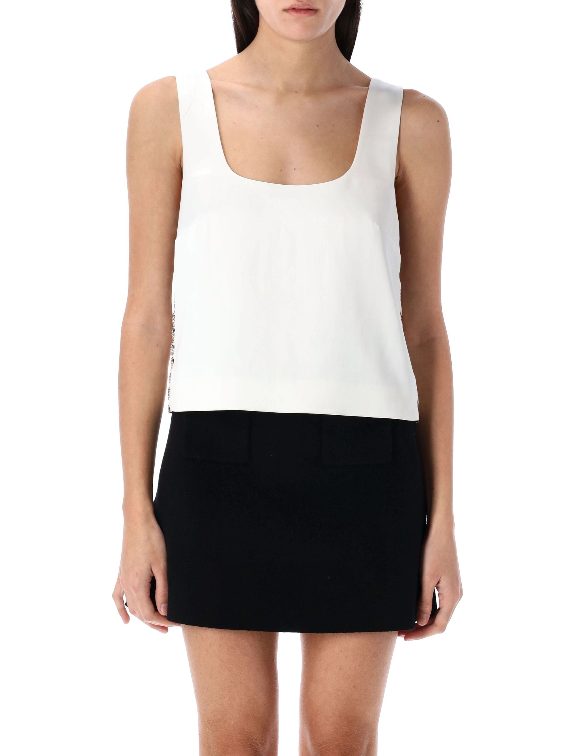 SELF-PORTRAIT Bonded Satin Vest - Size 8