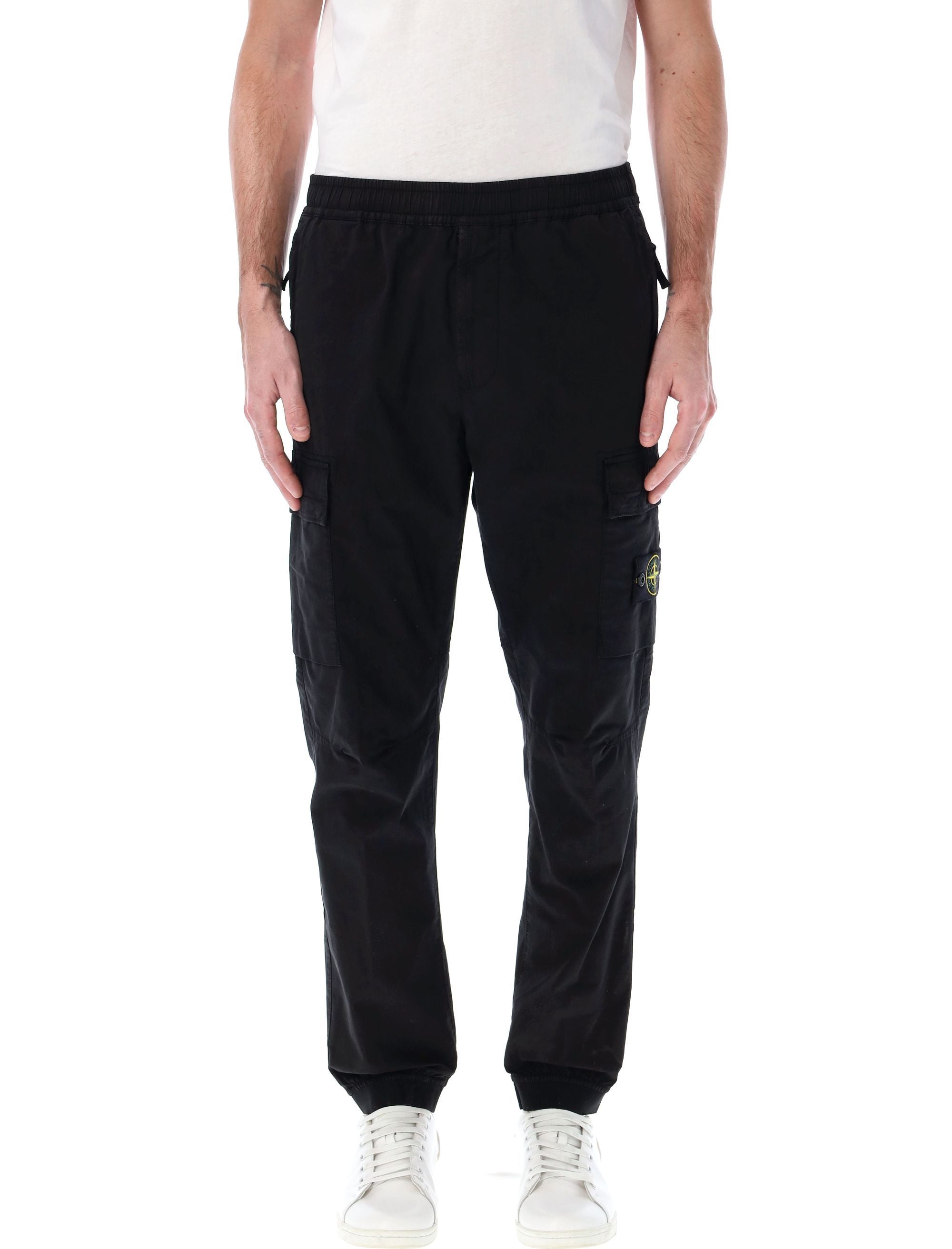 STONE ISLAND Men's Tapered Cargo Pant with Elastic Waistband - Size 32