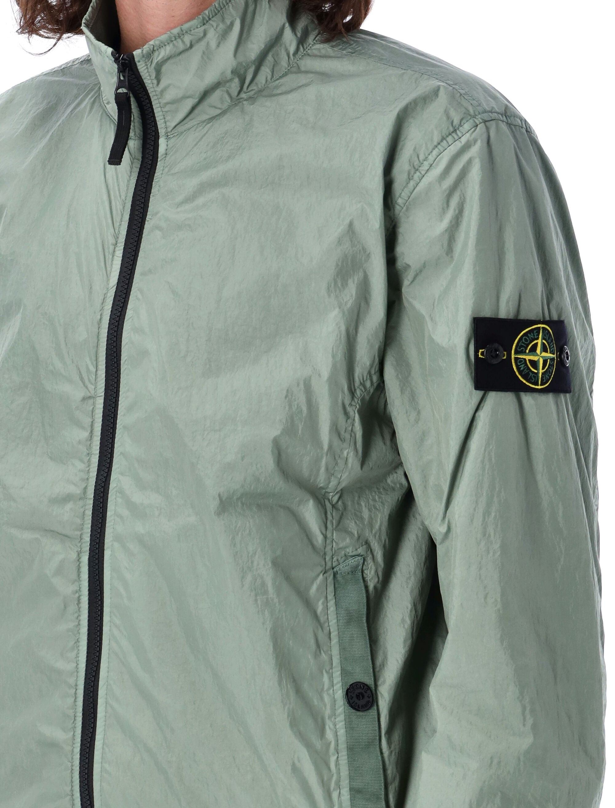 STONE ISLAND Crinkle Bomber Jacket - Size L