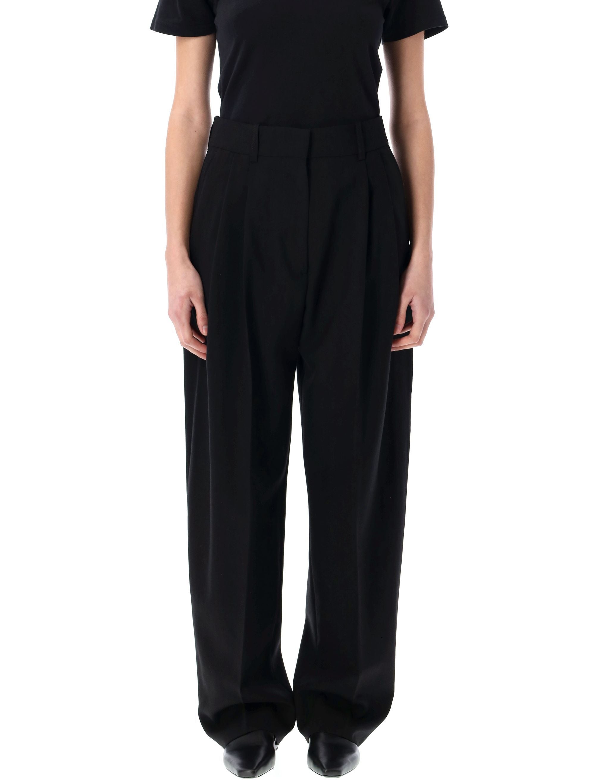 STUDIO NICHOLSON Relaxed Tapered Wool Pants - Size 40