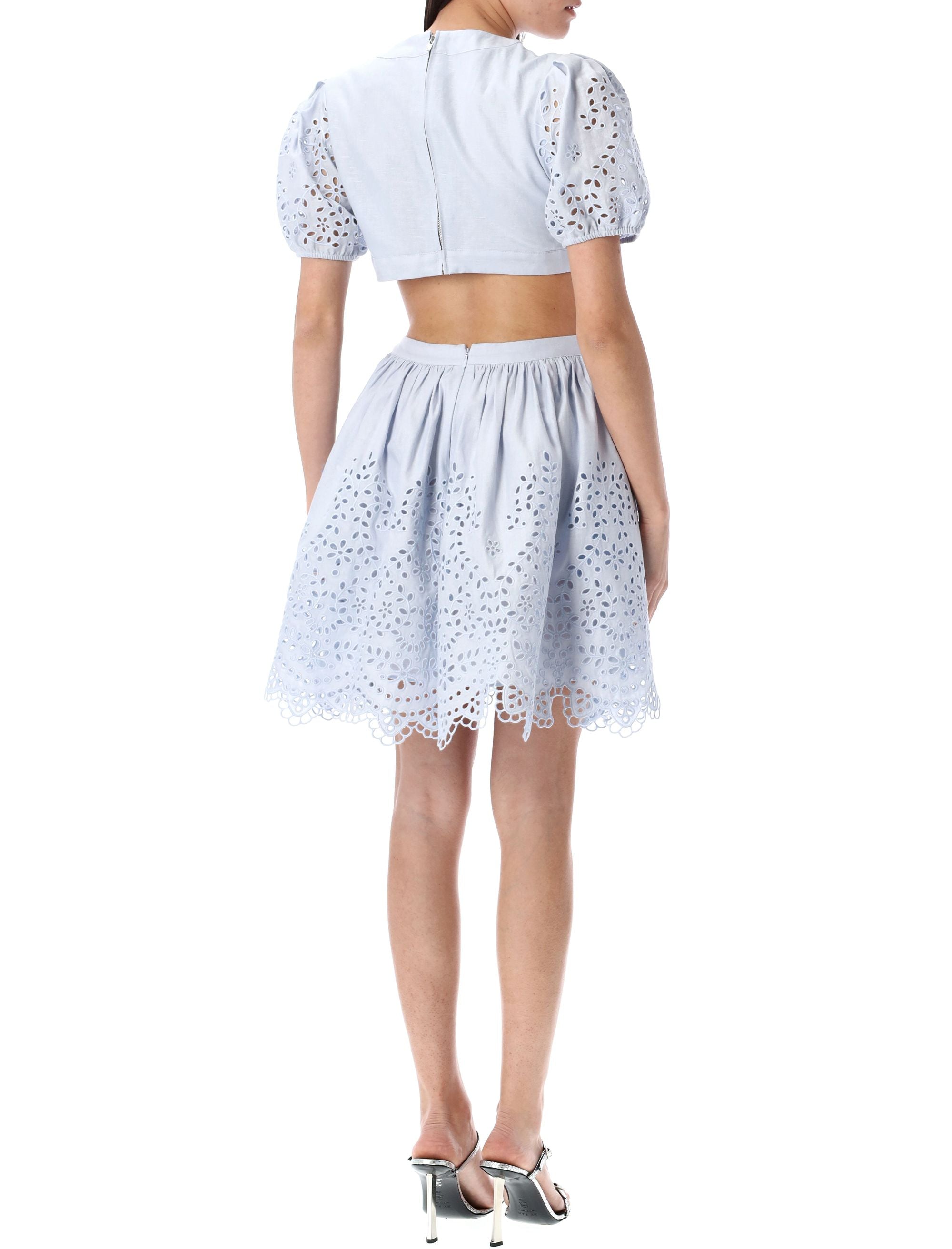 SELF-PORTRAIT Chic Cotton Mini Dress for Women