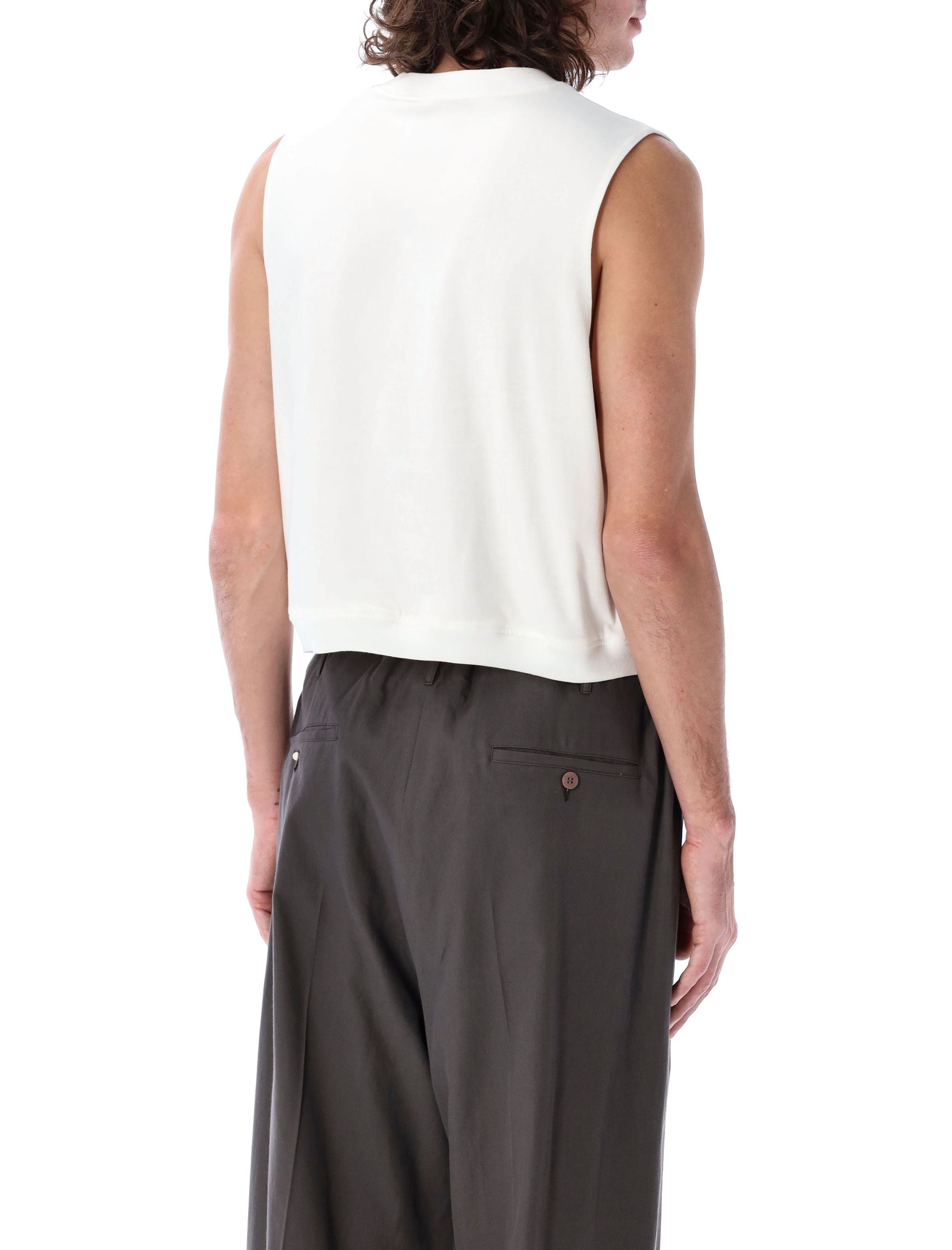 MAGLIANO Boxy Fit V-Neck Printed Vest - Size L