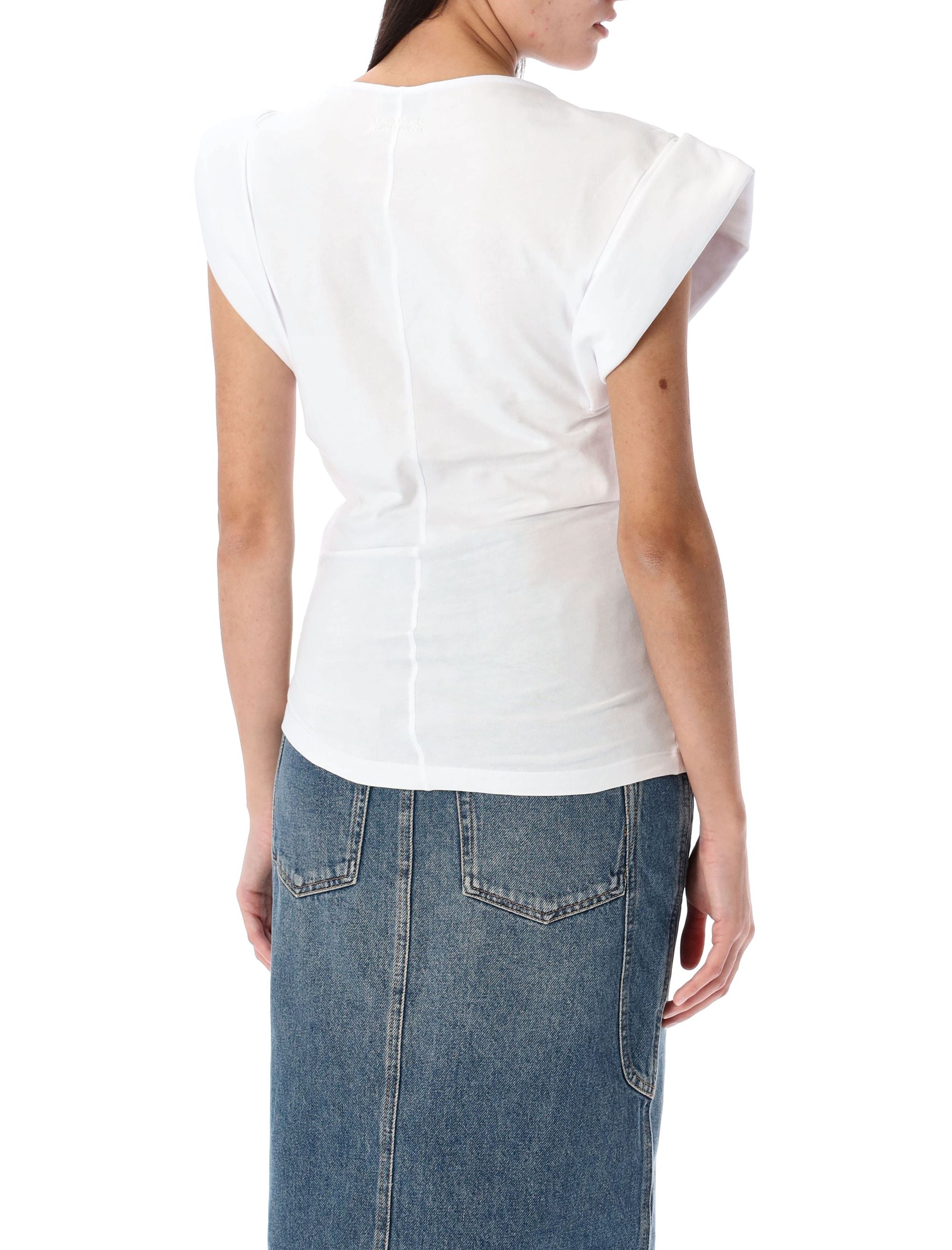 ISABEL MARANT Draped Cotton T-Shirt