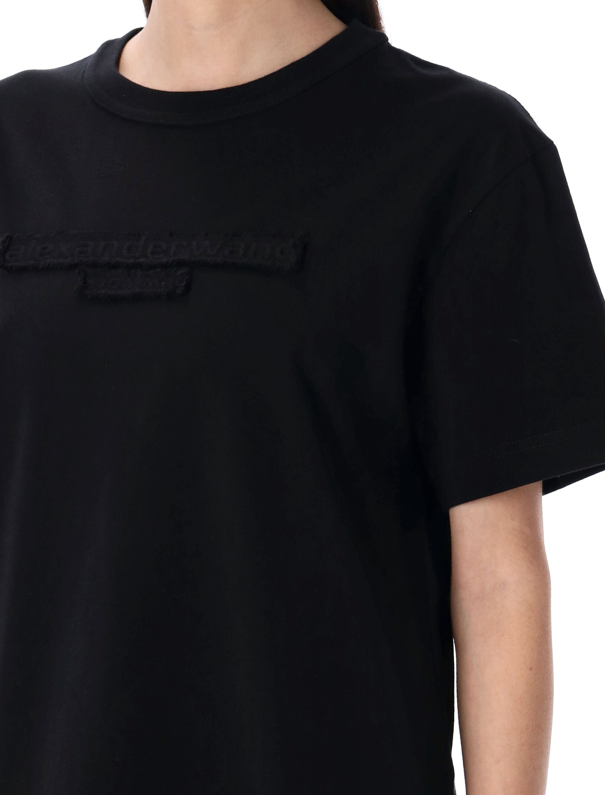 ALEXANDER WANG Distressed Logo T-Shirt - Sizes S to L