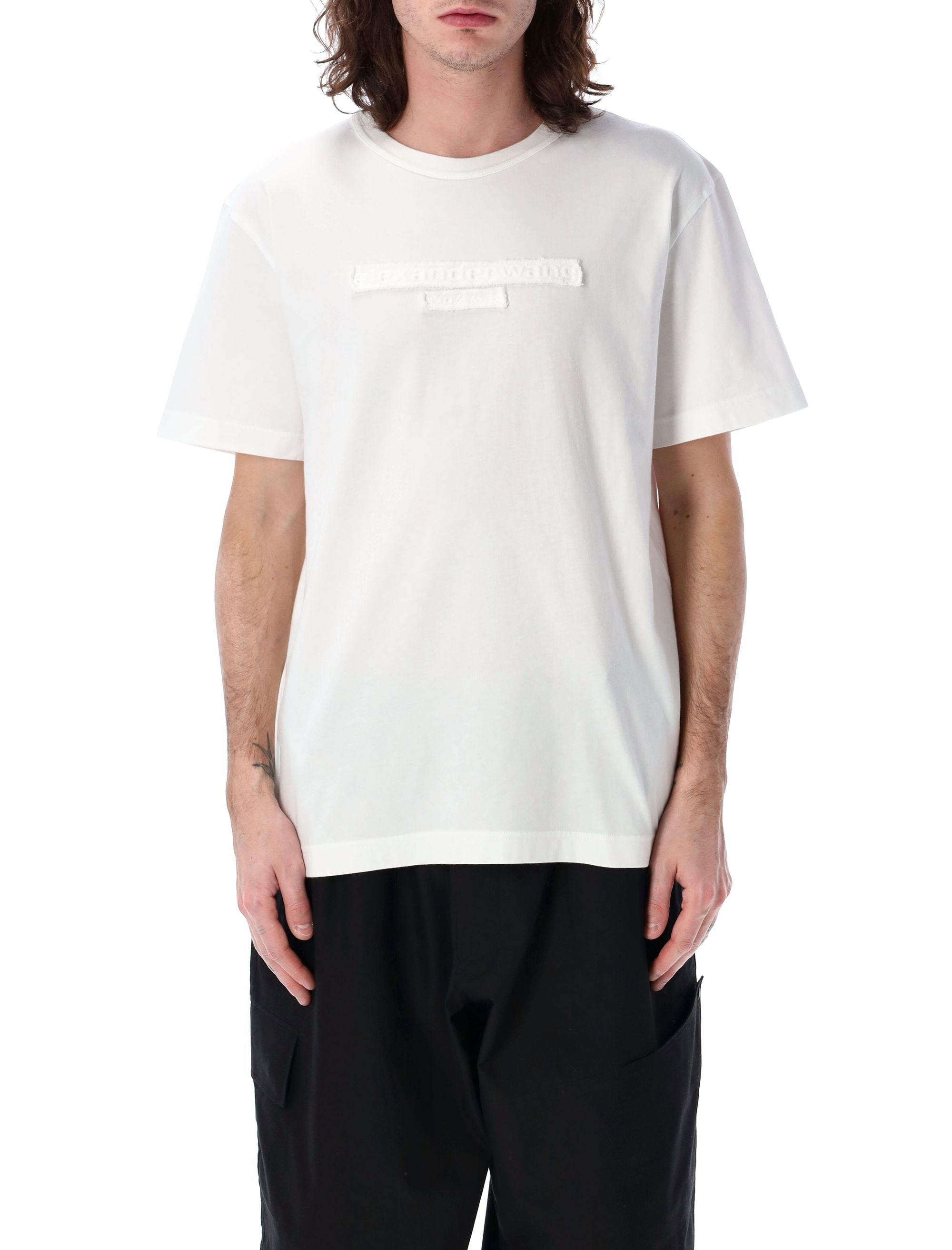 ALEXANDER WANG Distressed Logo T-Shirt - Short Sleeve