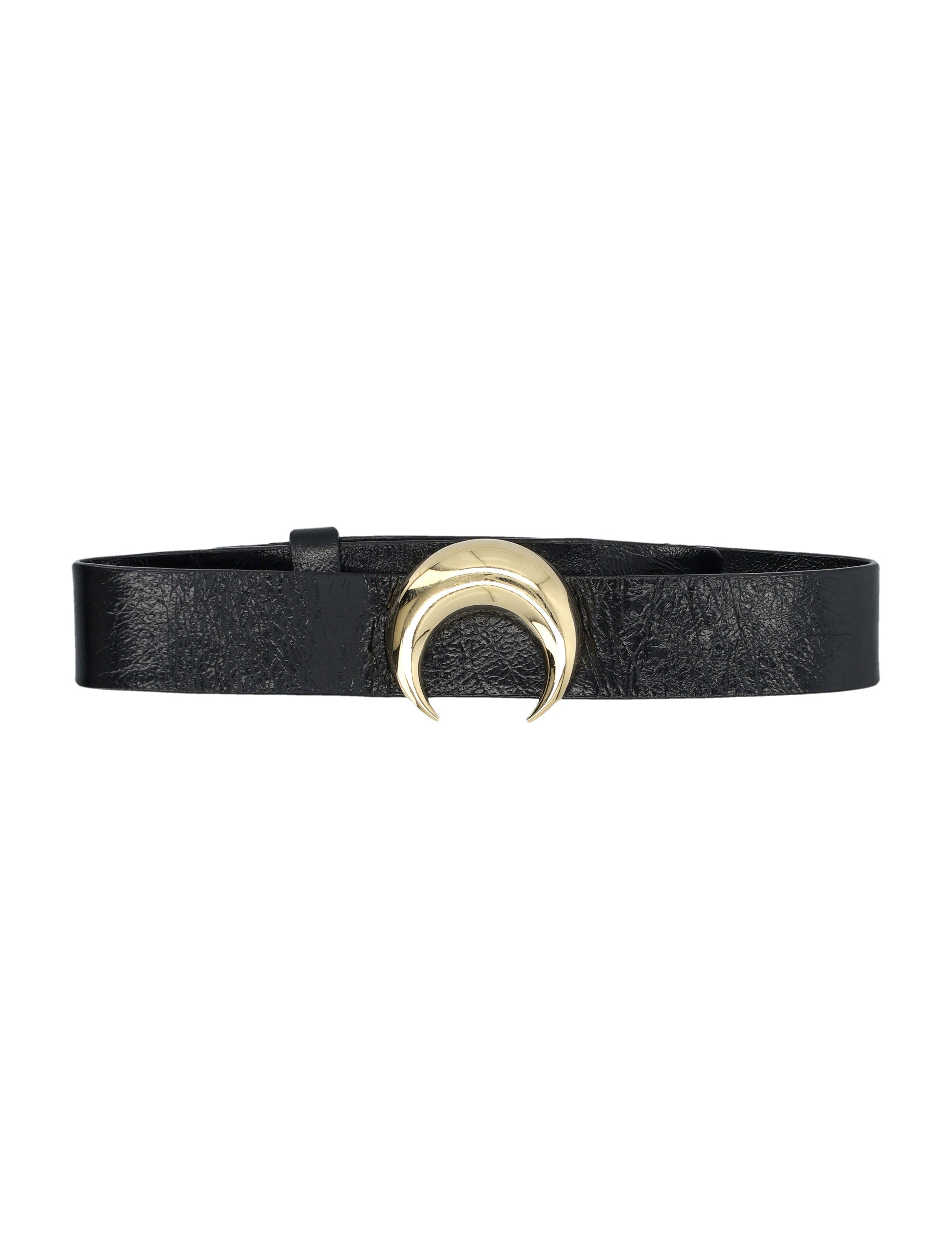 MARINE SERRE Moon Charm Leather Choker