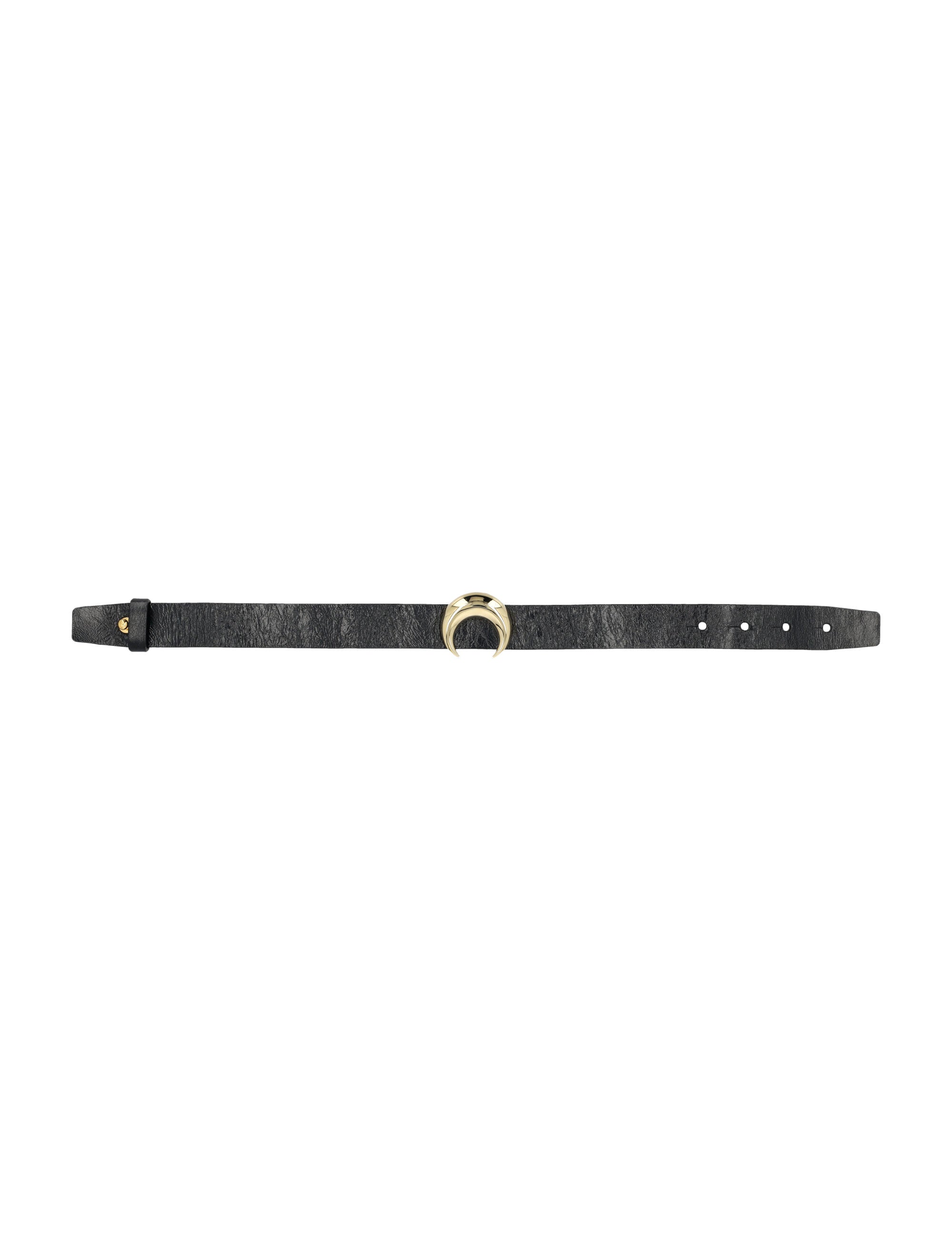 MARINE SERRE Moon Charm Leather Choker