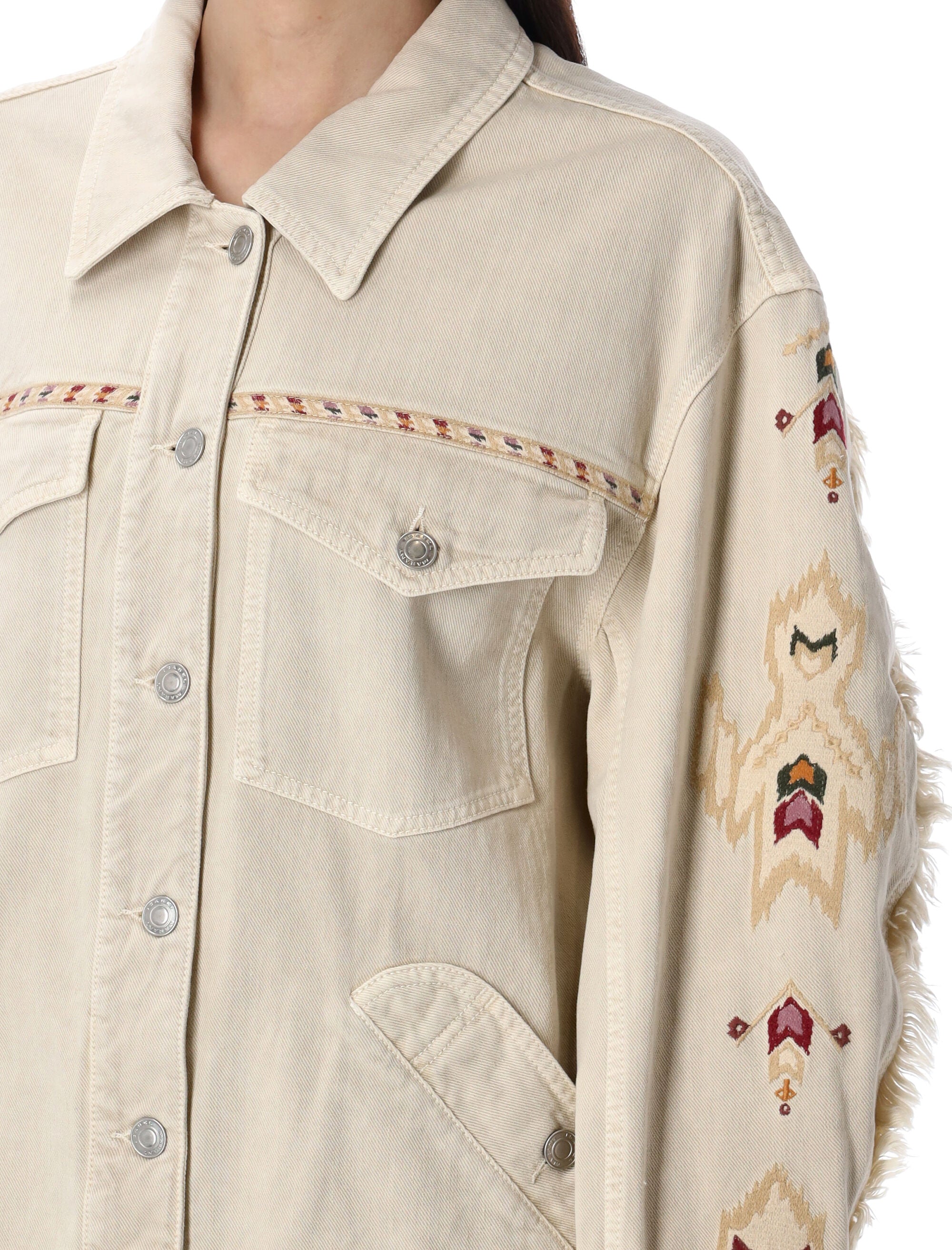 ISABEL MARANT ETOILE Relaxed Fit Denim Jacket Size 36