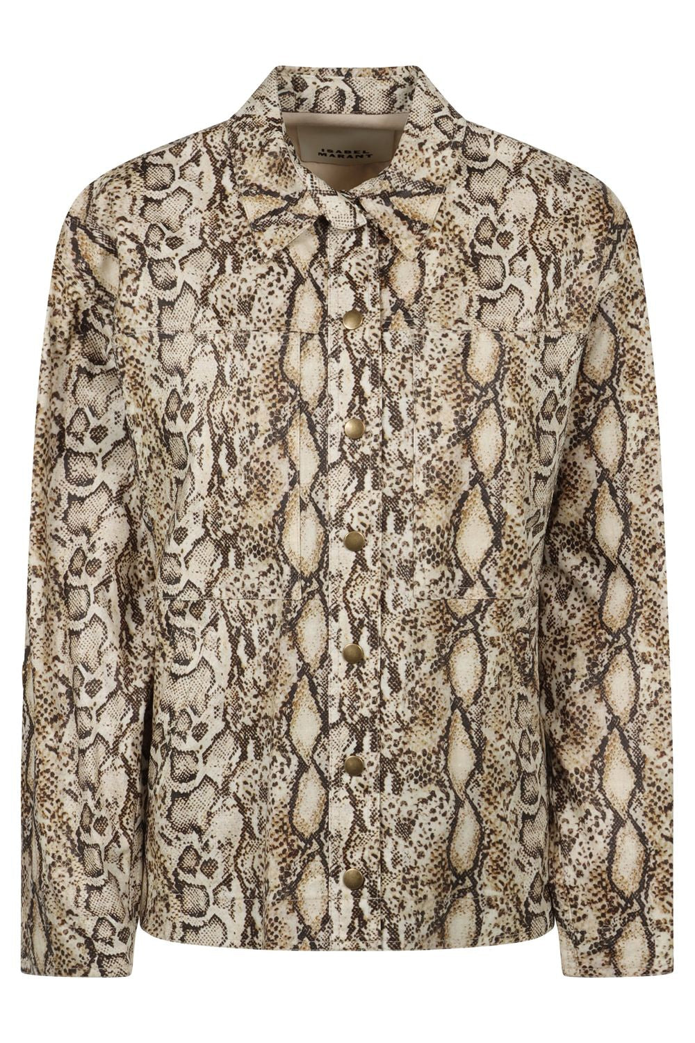 ISABEL MARANT Stylish Animal Print Shirt with Front Pockets