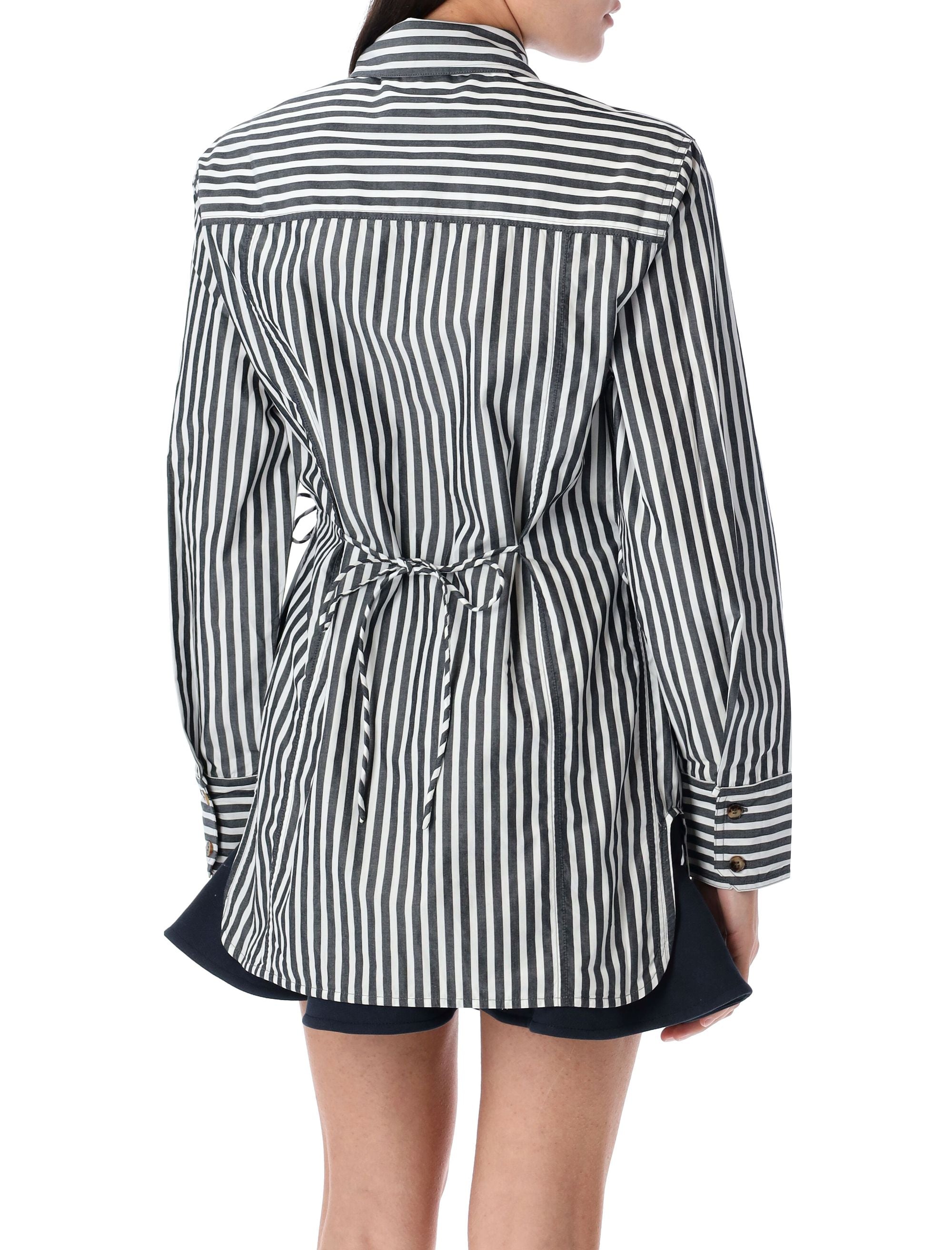 GANNI Relaxed Fit Tie String Shirt - Size 34