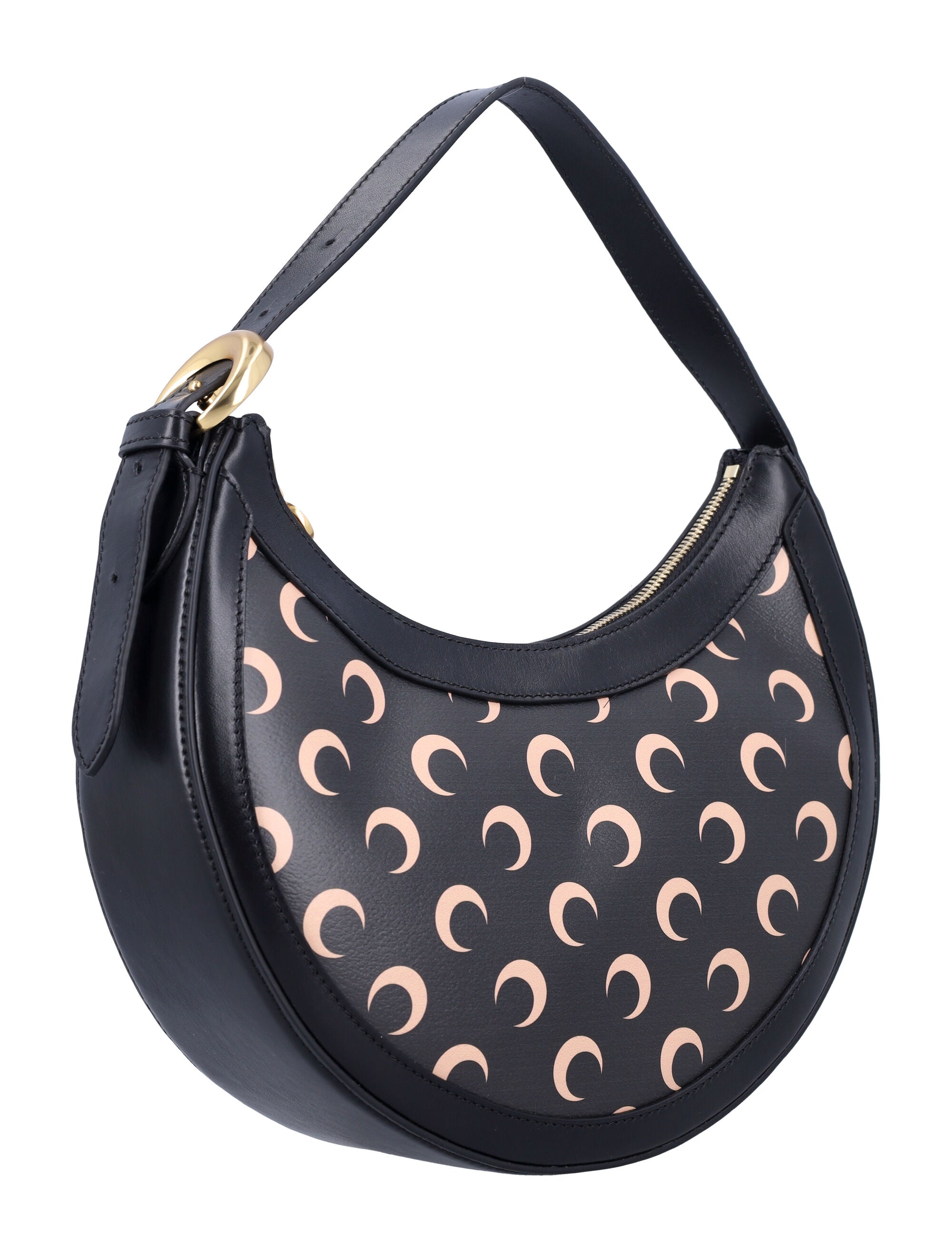 MARINE SERRE Moon Canvas Eclips Mini Shoulder Handbag