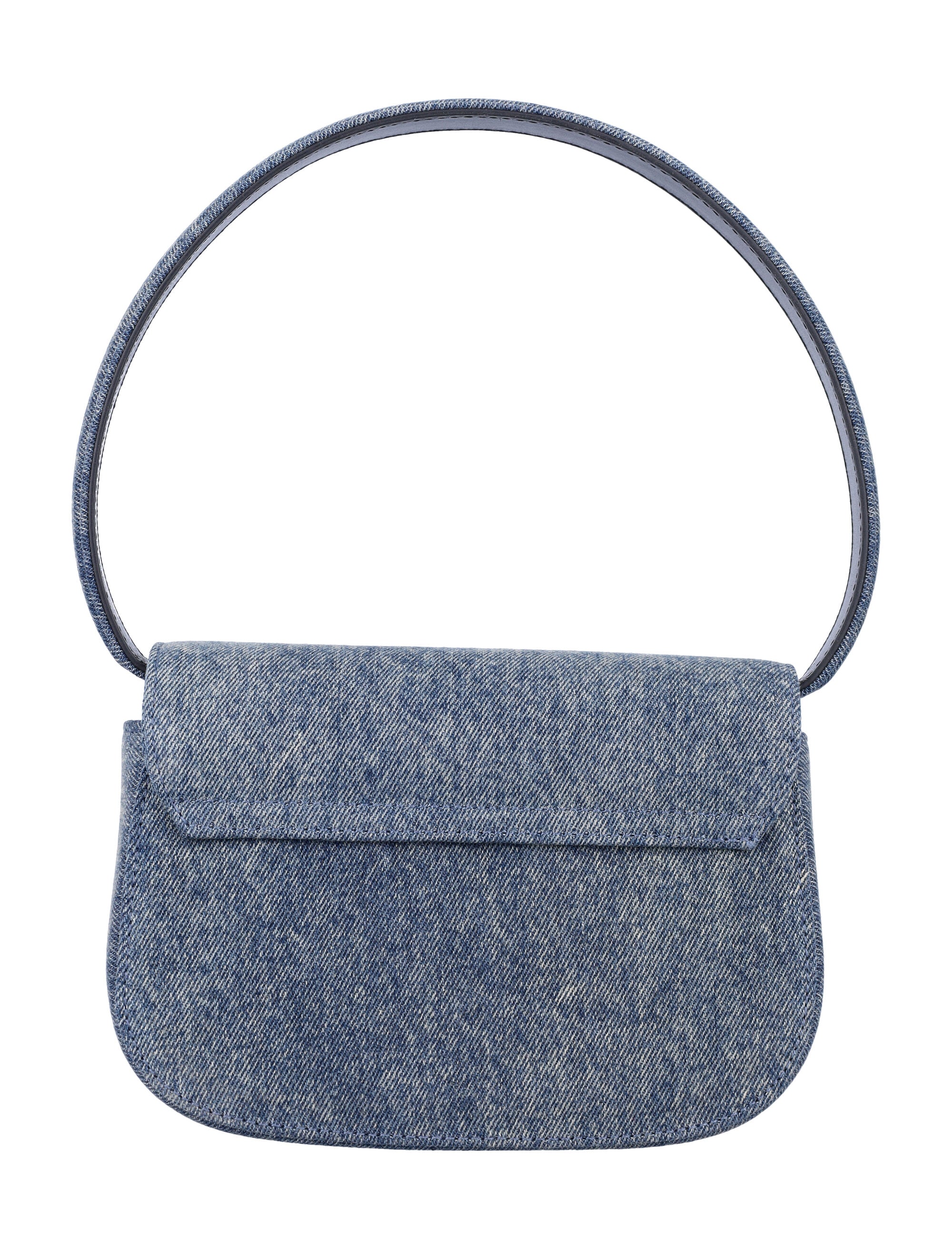 DIESEL Mini Denim Shoulder Handbag with Magnetic Closure