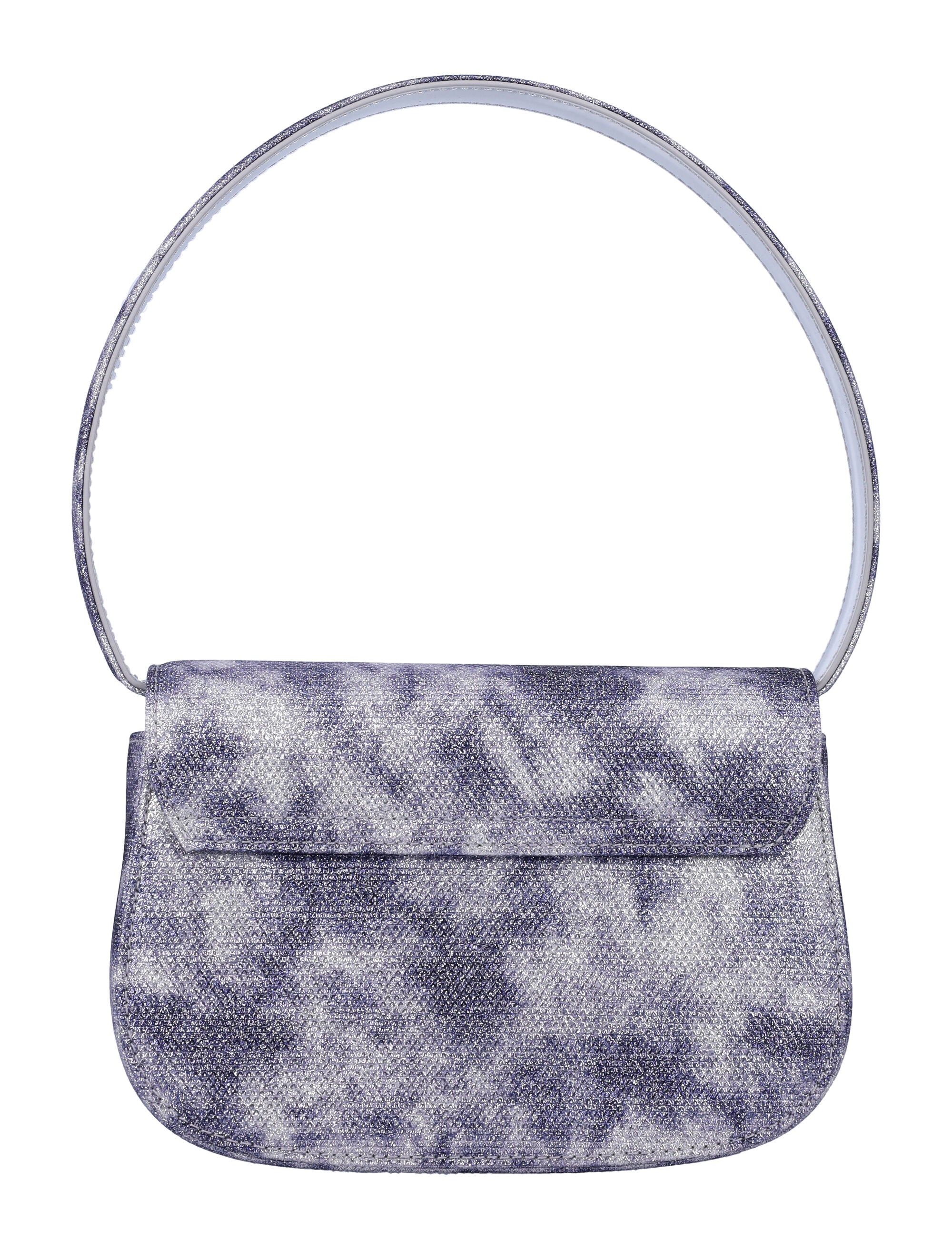 DIESEL Mini Glitter Handbag with Magnetic Flap Closure