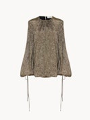 CHLOÉ Silk Metallized Mini Dress