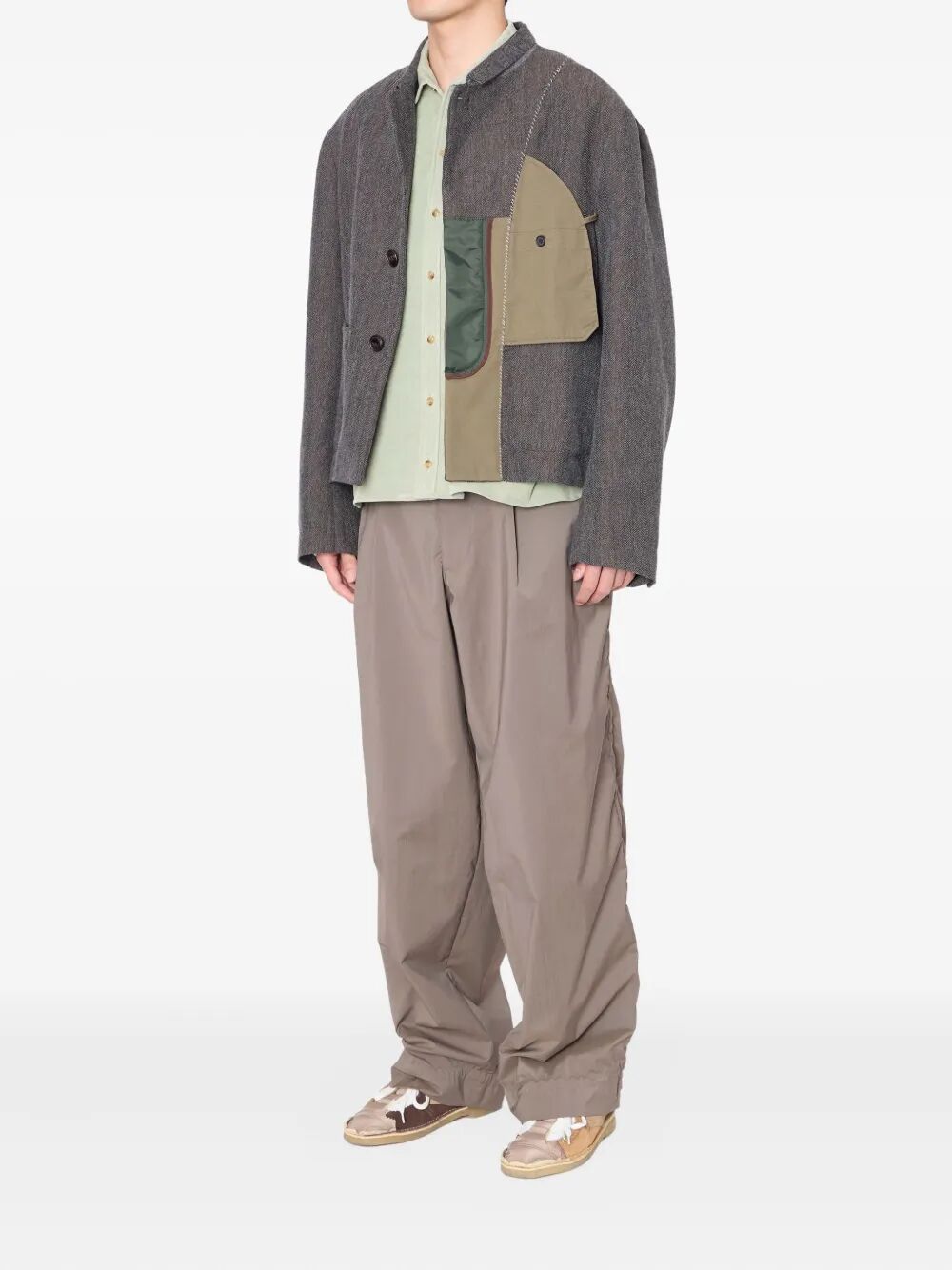 KOLOR Wide Leg Trousers - FW25 Collection