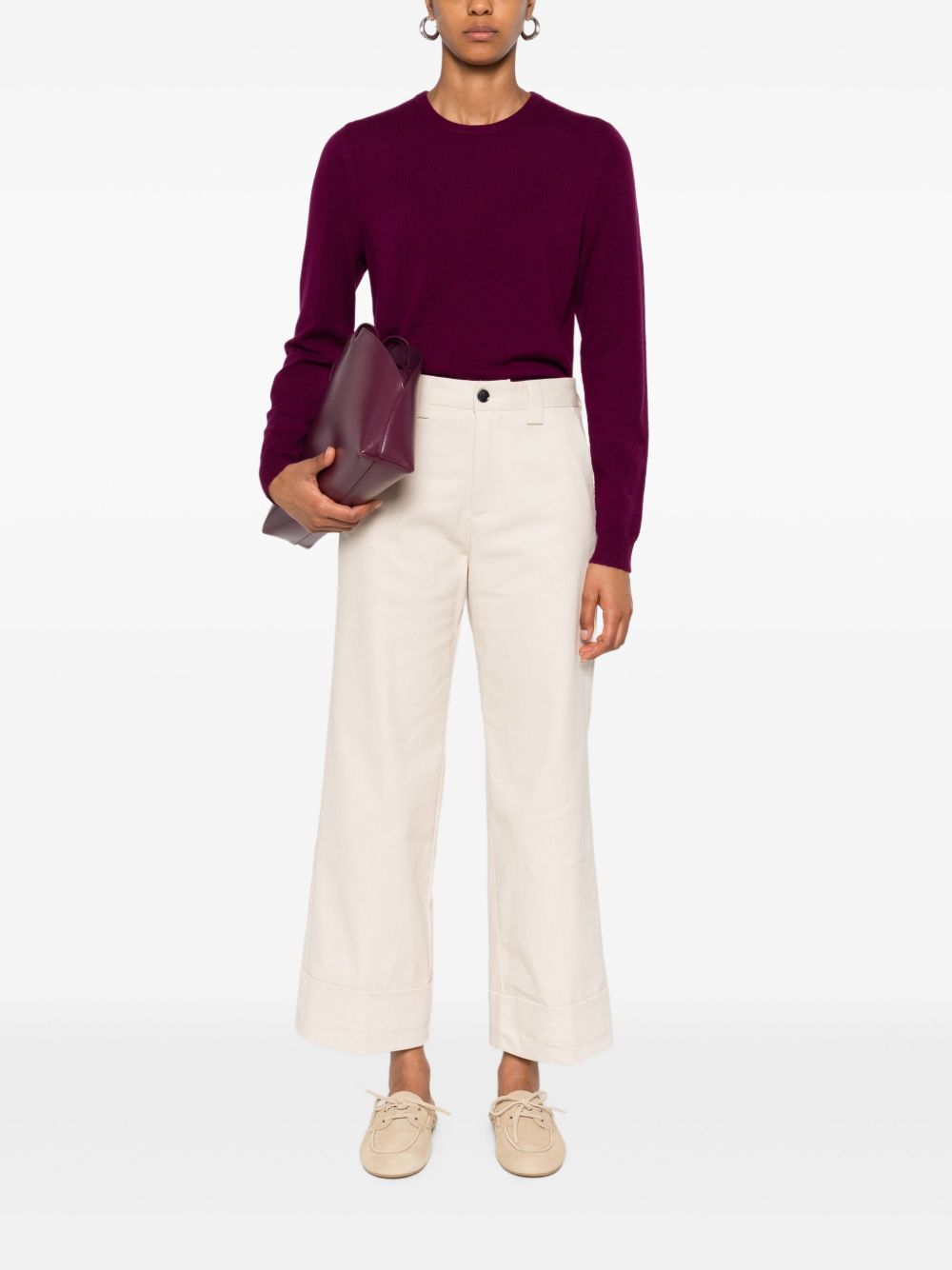 WHITE SAND Women's Flared Trousers