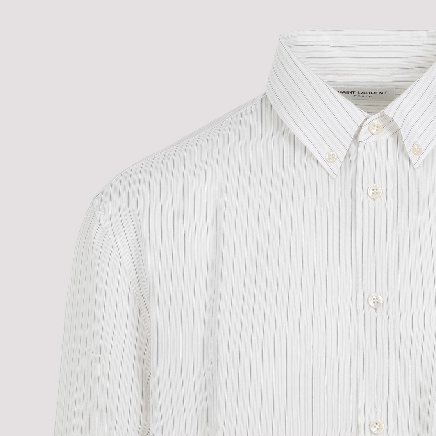 SAINT LAURENT Silk Shirt for Men - SS25 Collection