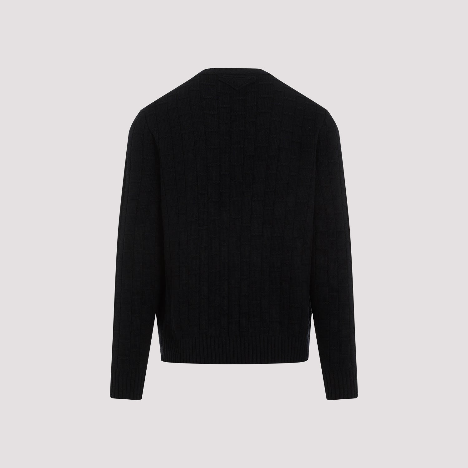 PRADA Luxury Wool-Cashmere Blend Crewneck Pullover