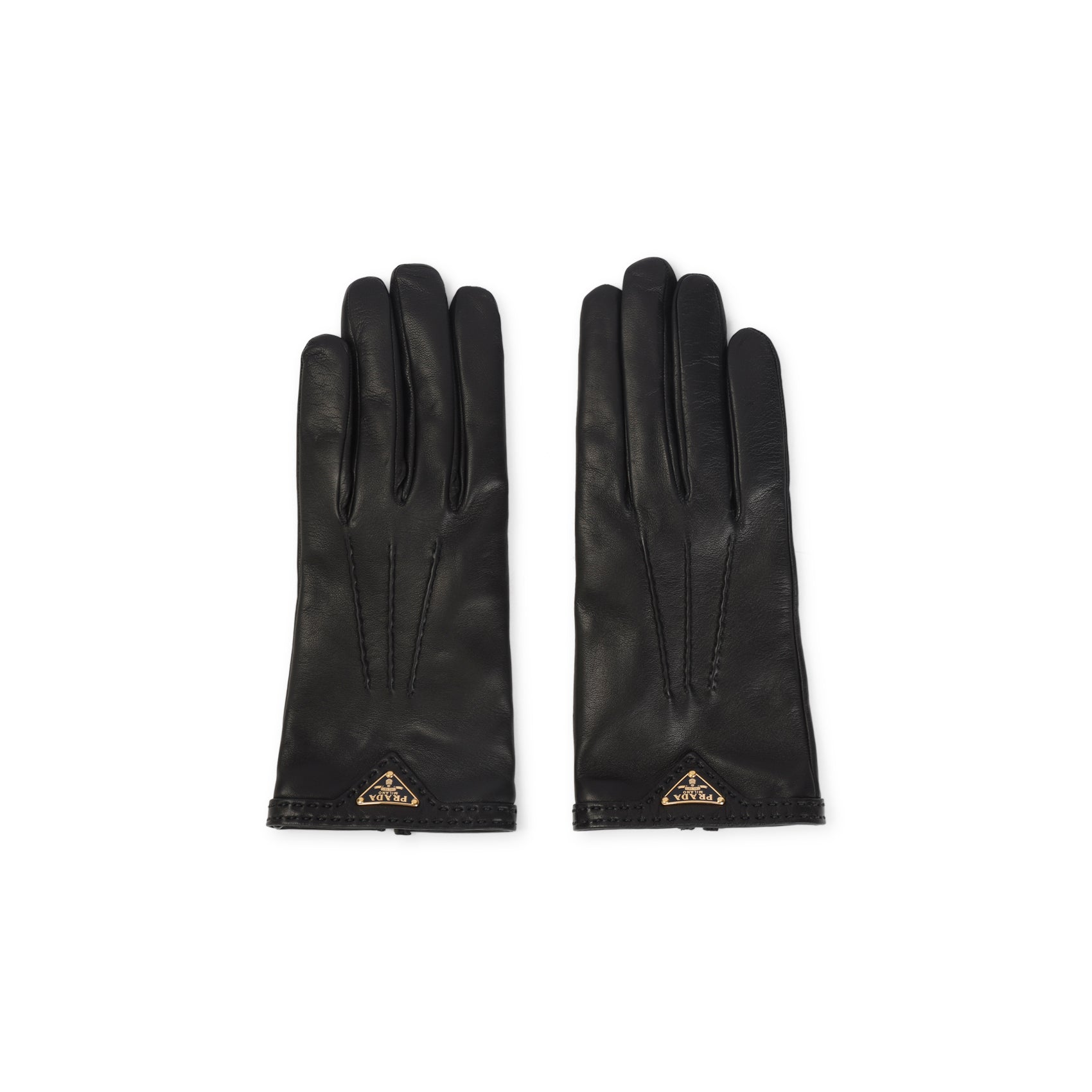 PRADA Luxury Leather Gloves for Men - FW25 Collection