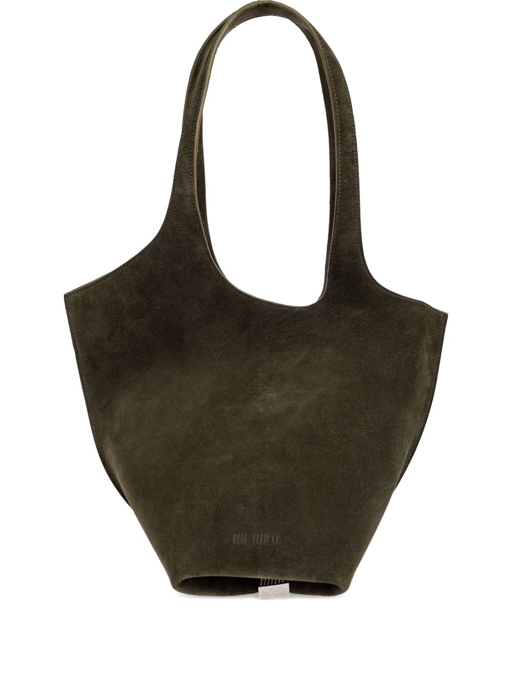 THE ATTICO The Scoop Medium Leather Shoulder Handbag