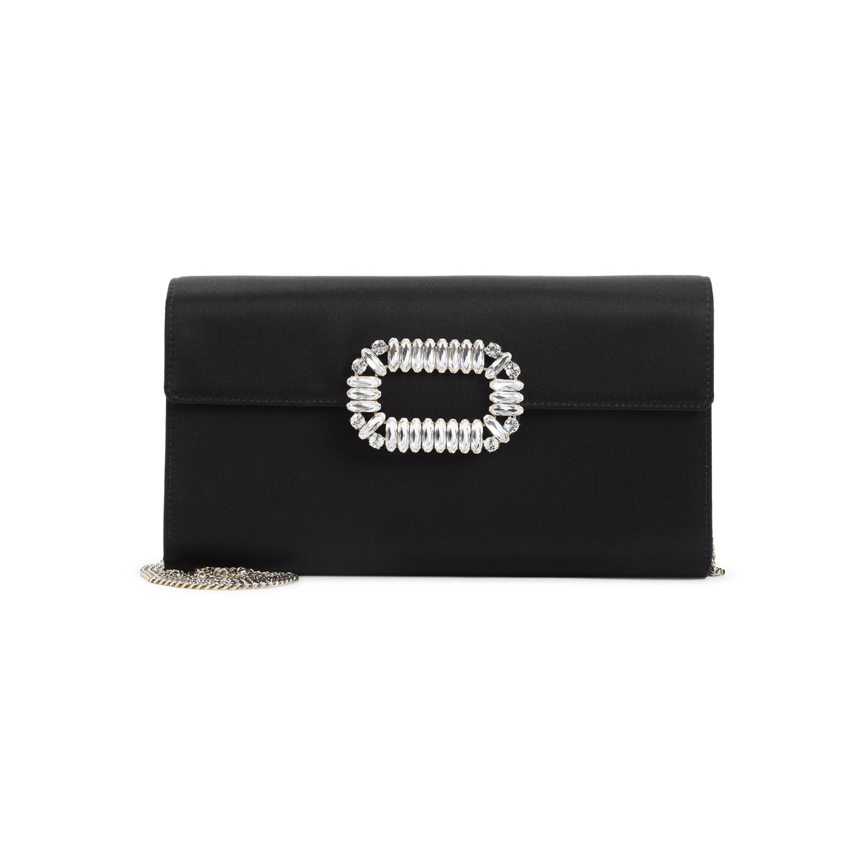 ROGER VIVIER Mini Envelope Flap Clutch with Crystal Buckle