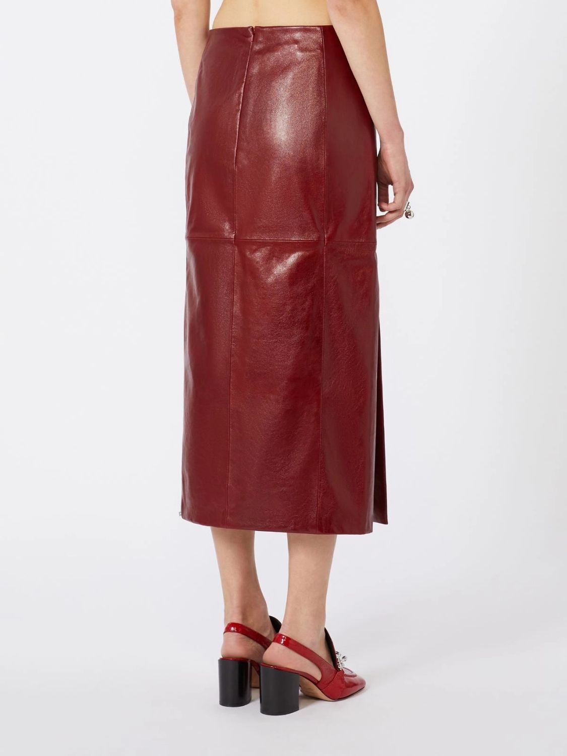 MAX MARA SPORTMAX Mini Leather Skirt for Women