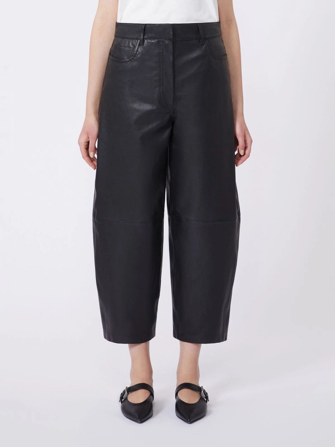WEEKEND MAX MARA Luxe Lamb Leather Trousers for Women
