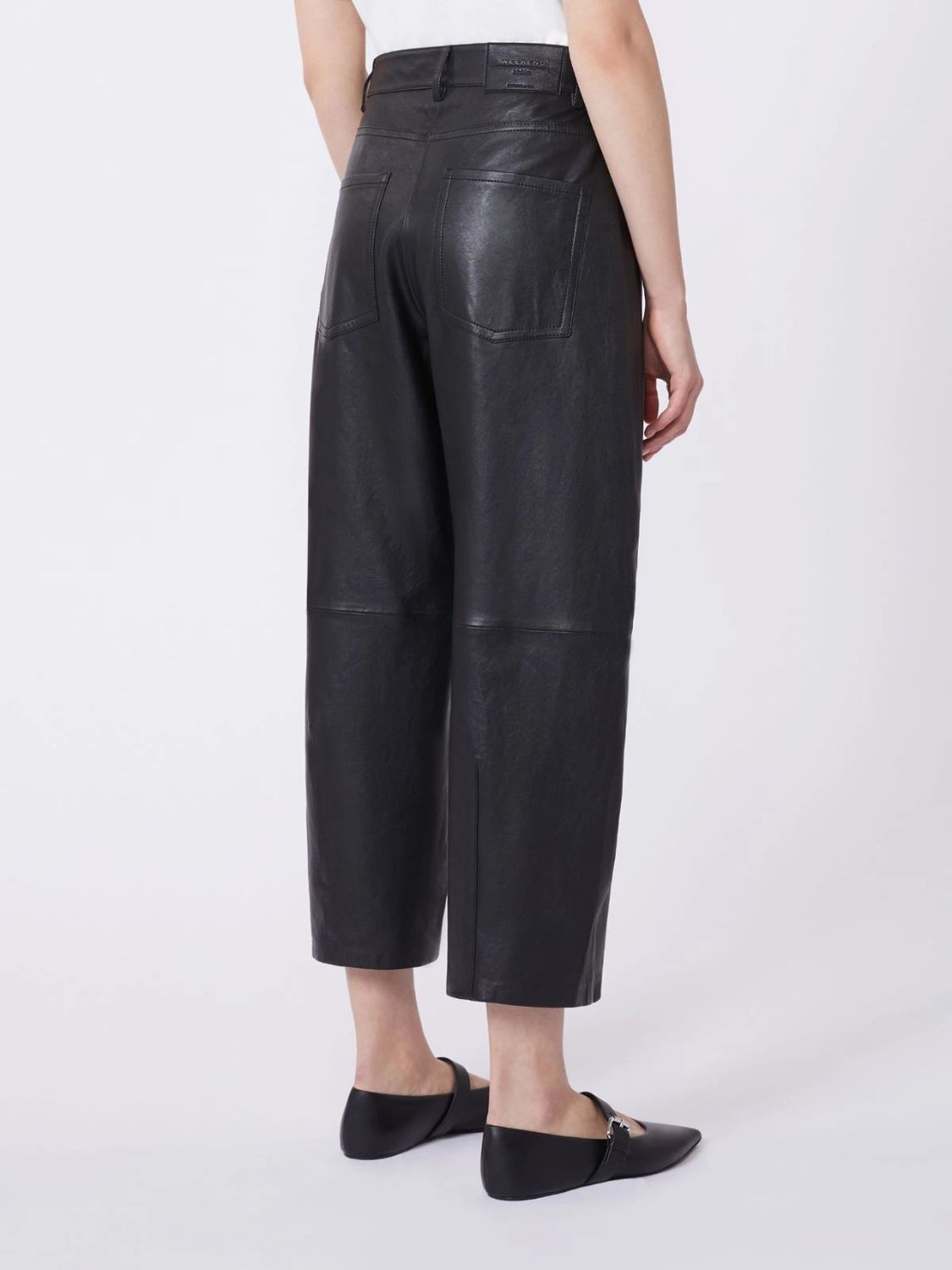 WEEKEND MAX MARA Luxe Lamb Leather Trousers for Women