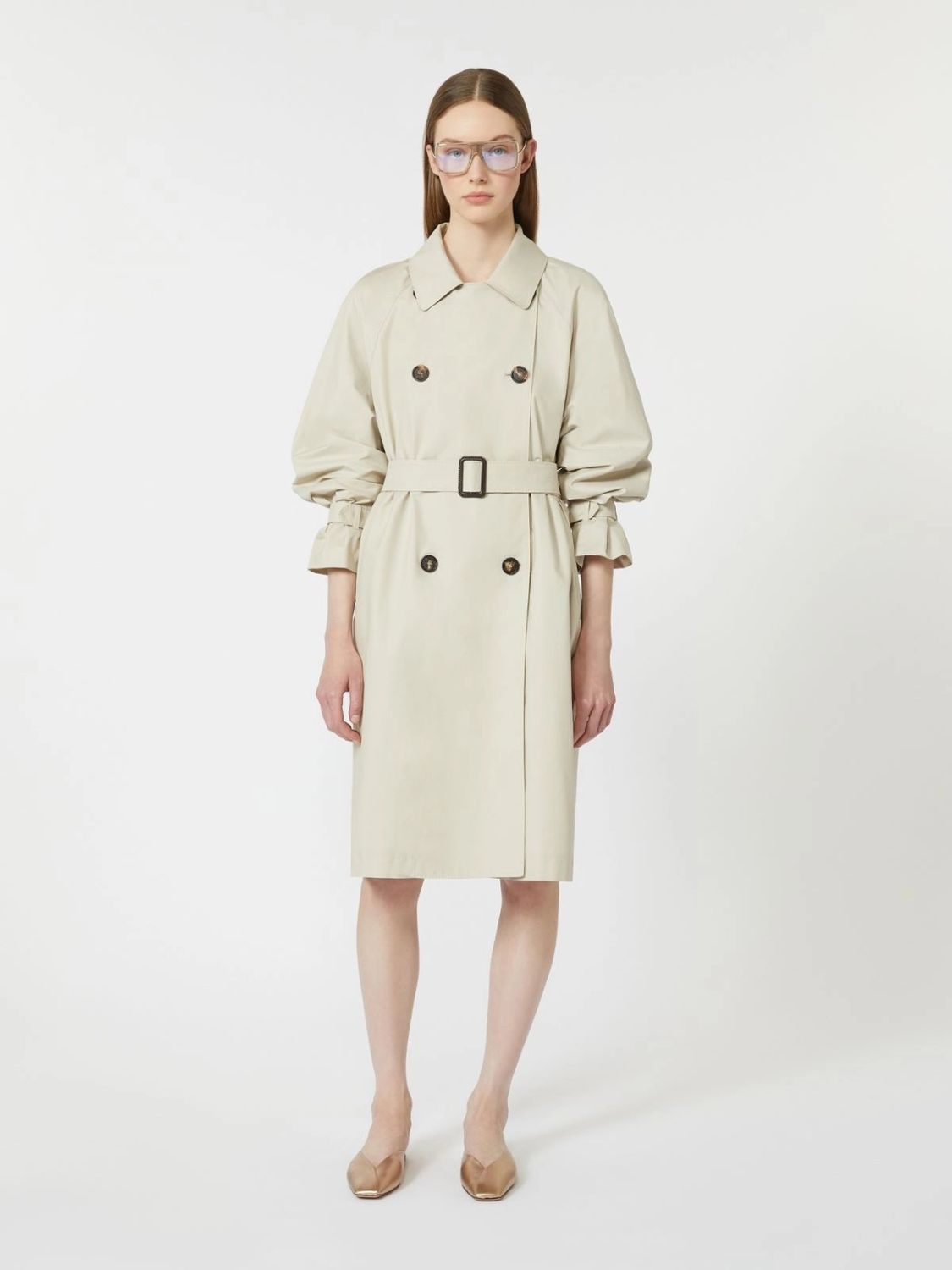 MAX MARA THE CUBE Trendy Mini Trench Raincoat for Women