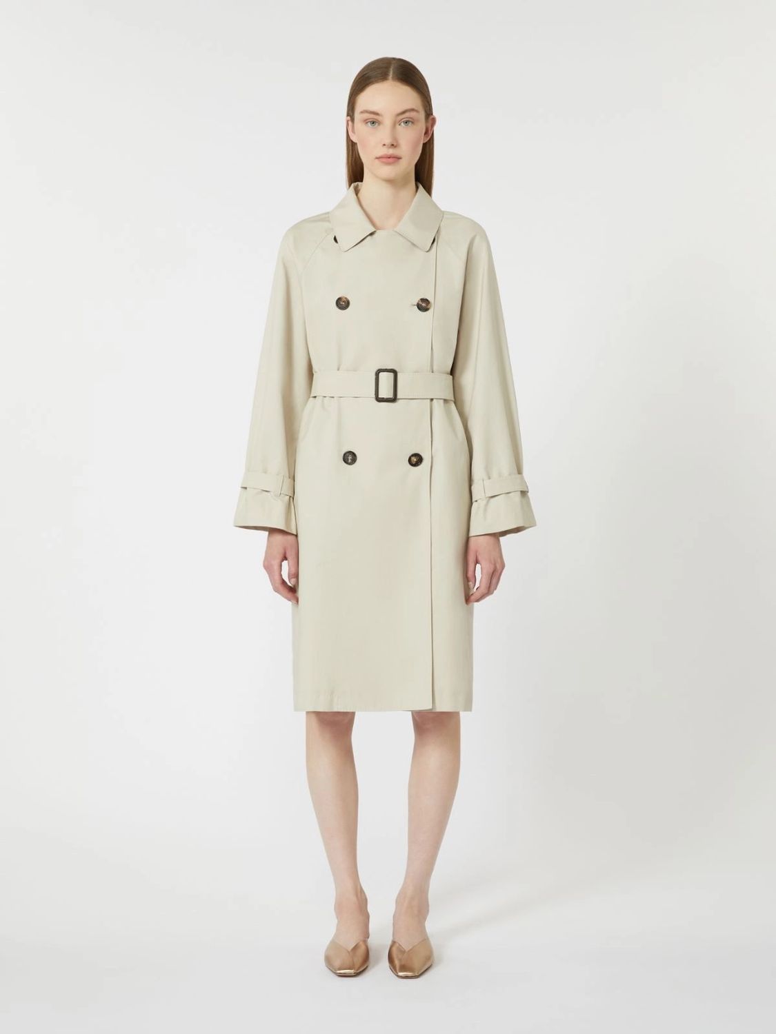 MAX MARA THE CUBE Trendy Mini Trench Raincoat for Women