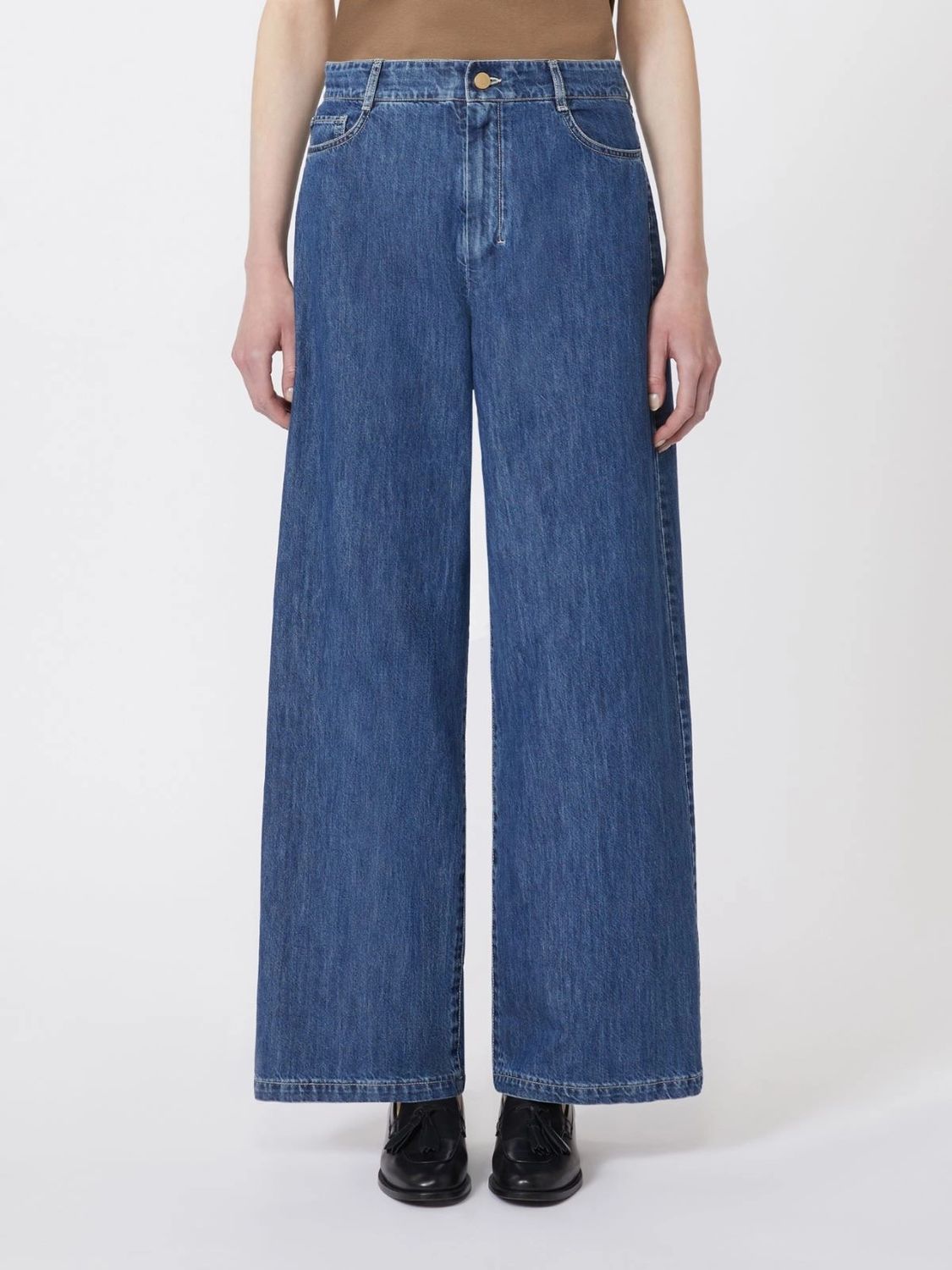 S MAX MARA Denim Trouser for Women - Summer Style