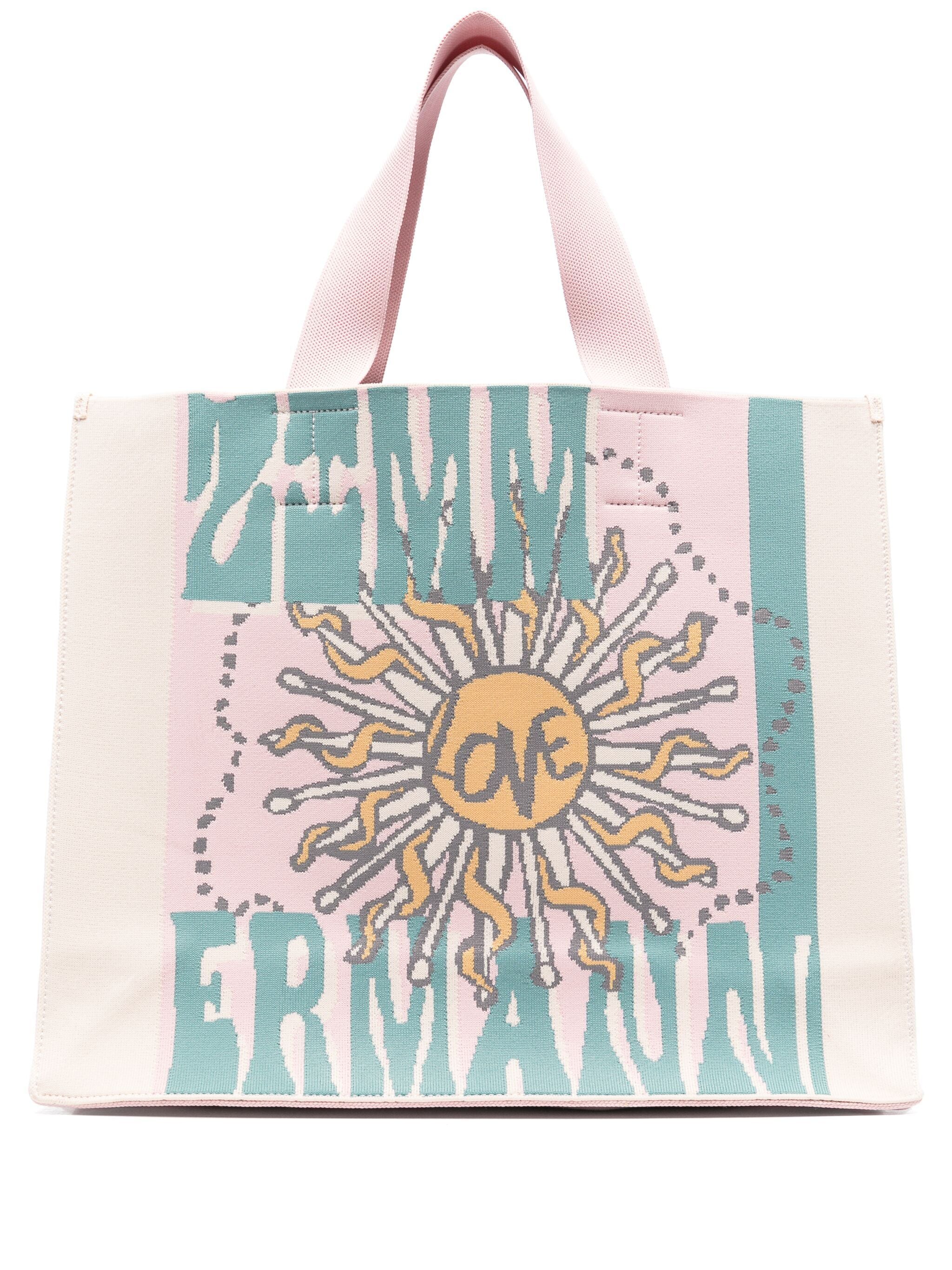 ZIMMERMANN Large Jacquard Tote Handbag