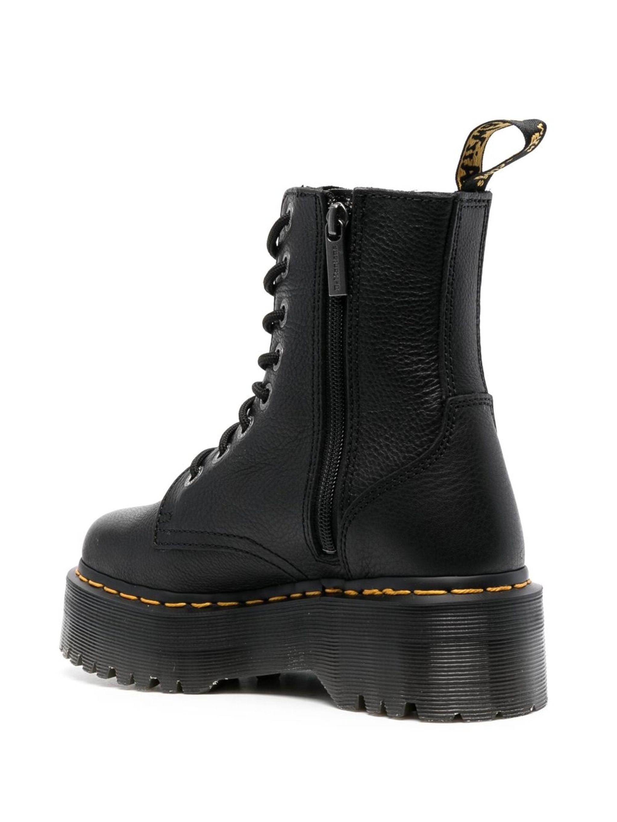 DR. MARTENS Jadon II Black Leather Boots for Women