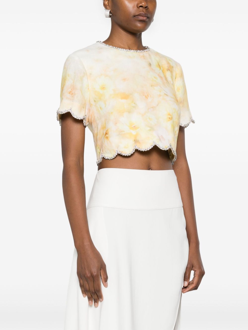 ZIMMERMANN Crushed Scalloped Top for Women