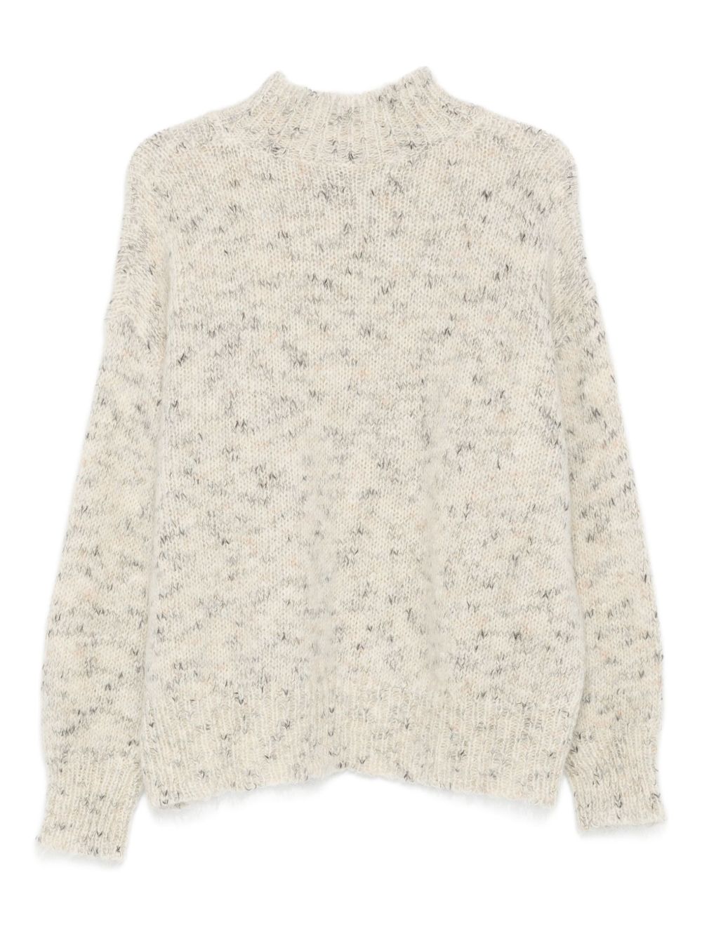 ALYSI High Neck Speckled Turtle Neck Sweater