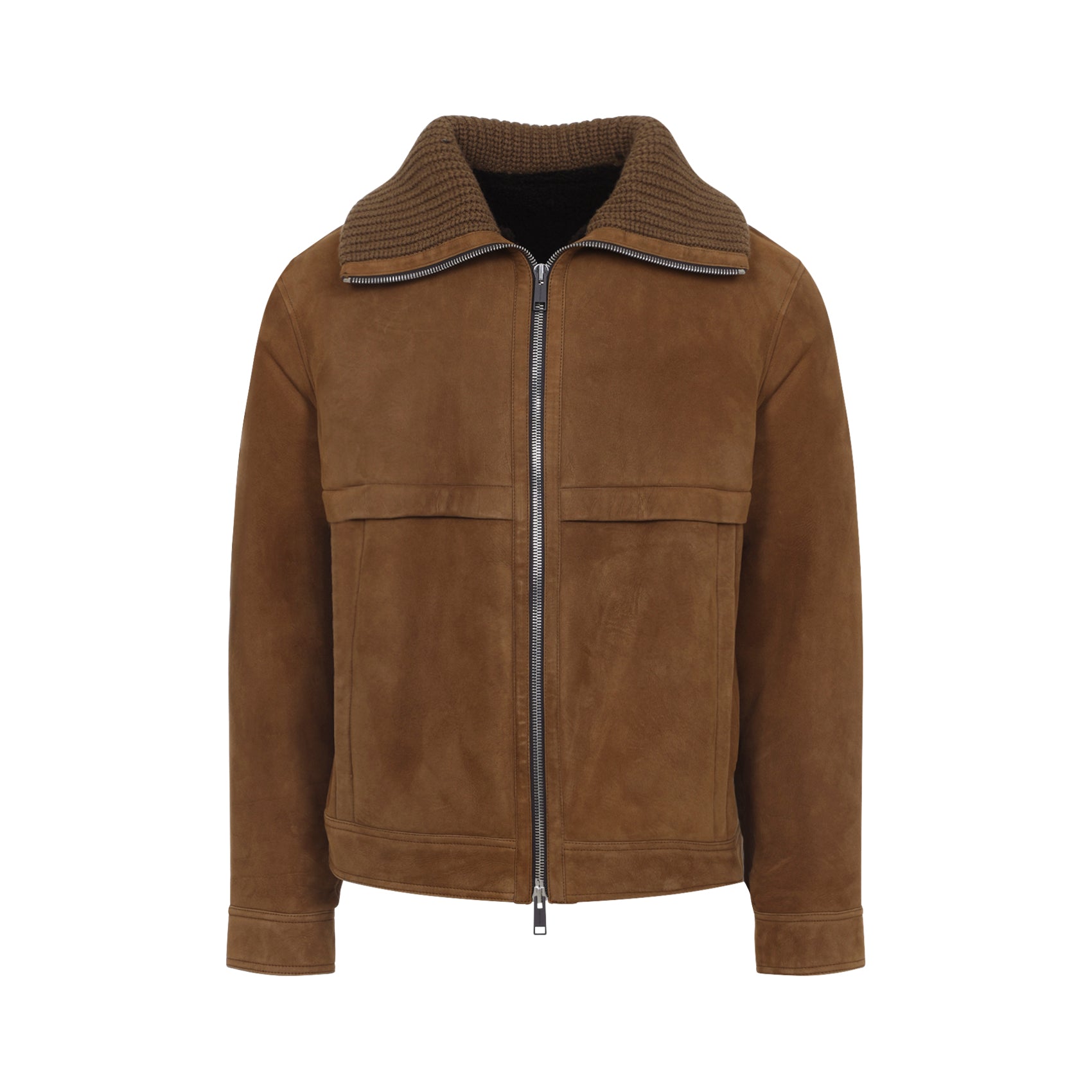 YVES SALOMON Men's Classic Lamb Leather Jacket