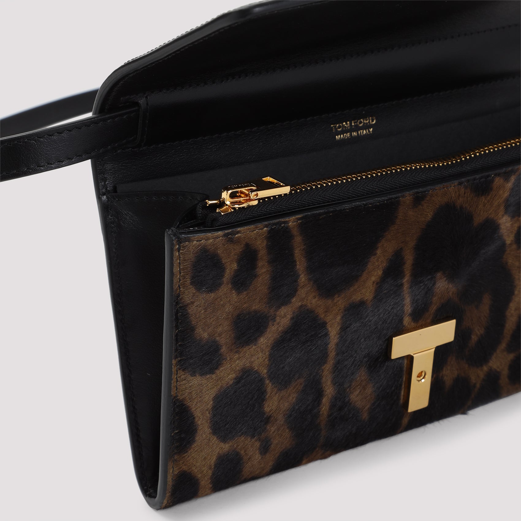 TOM FORD Leopard Mini Wallet On Strap