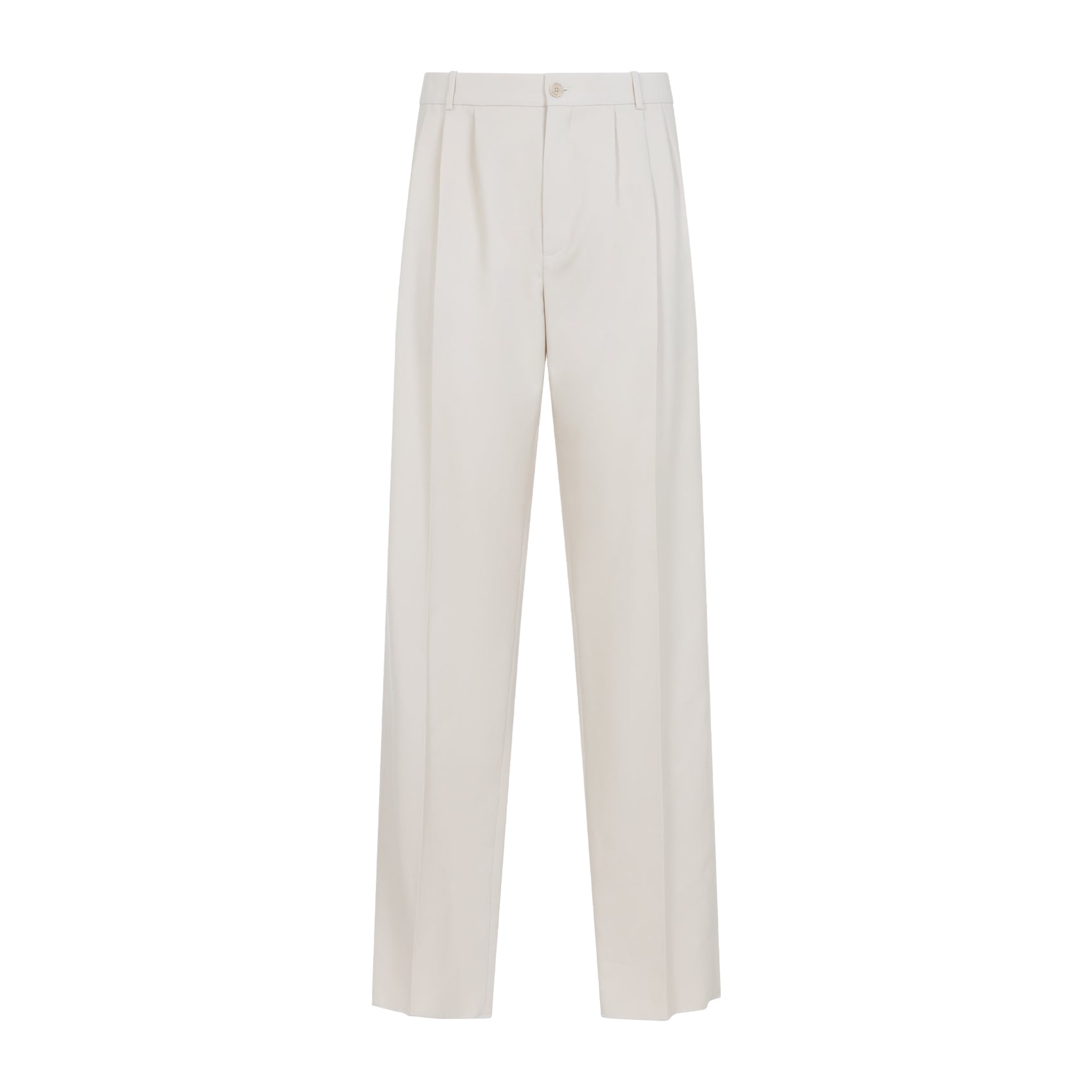 SAINT LAURENT Wool Straight Pants for Men - FW25 Collection