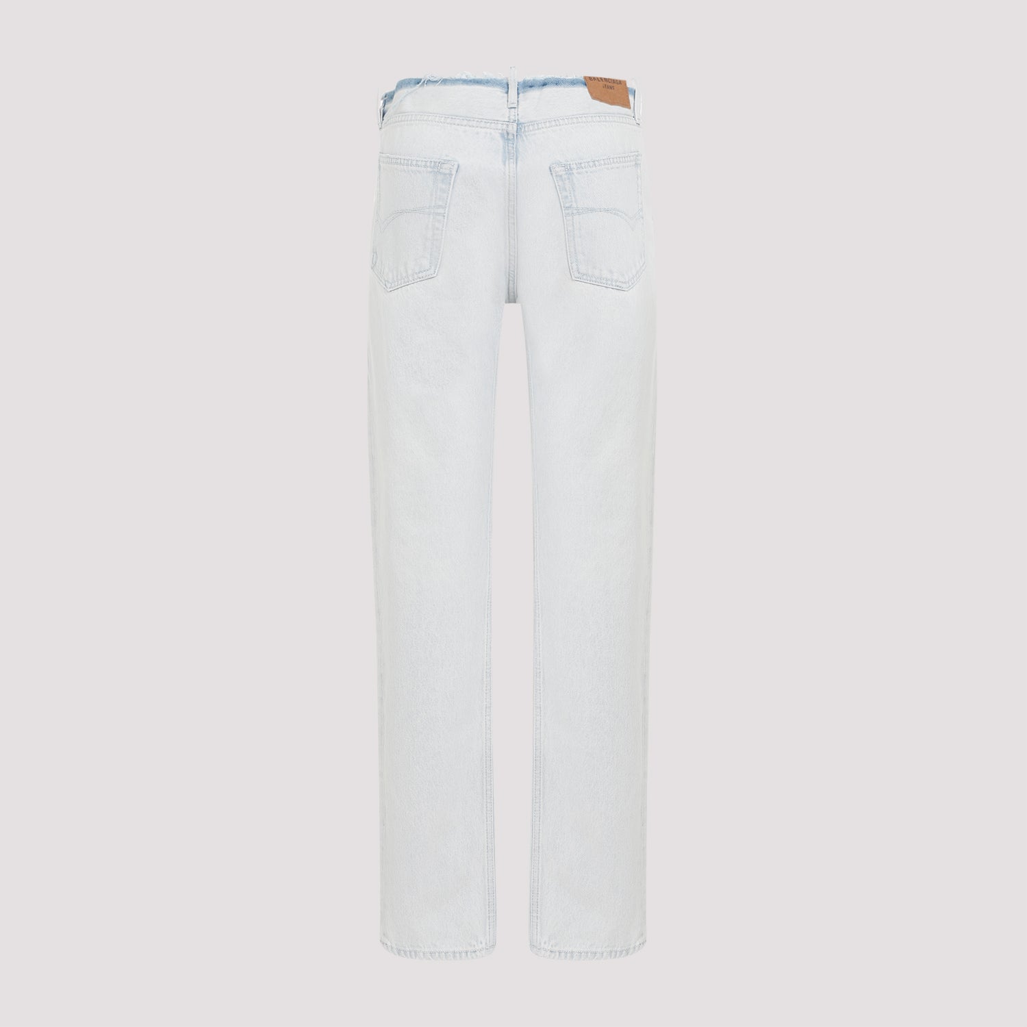 BALENCIAGA Cut Off Waistband Loose Fit Jeans