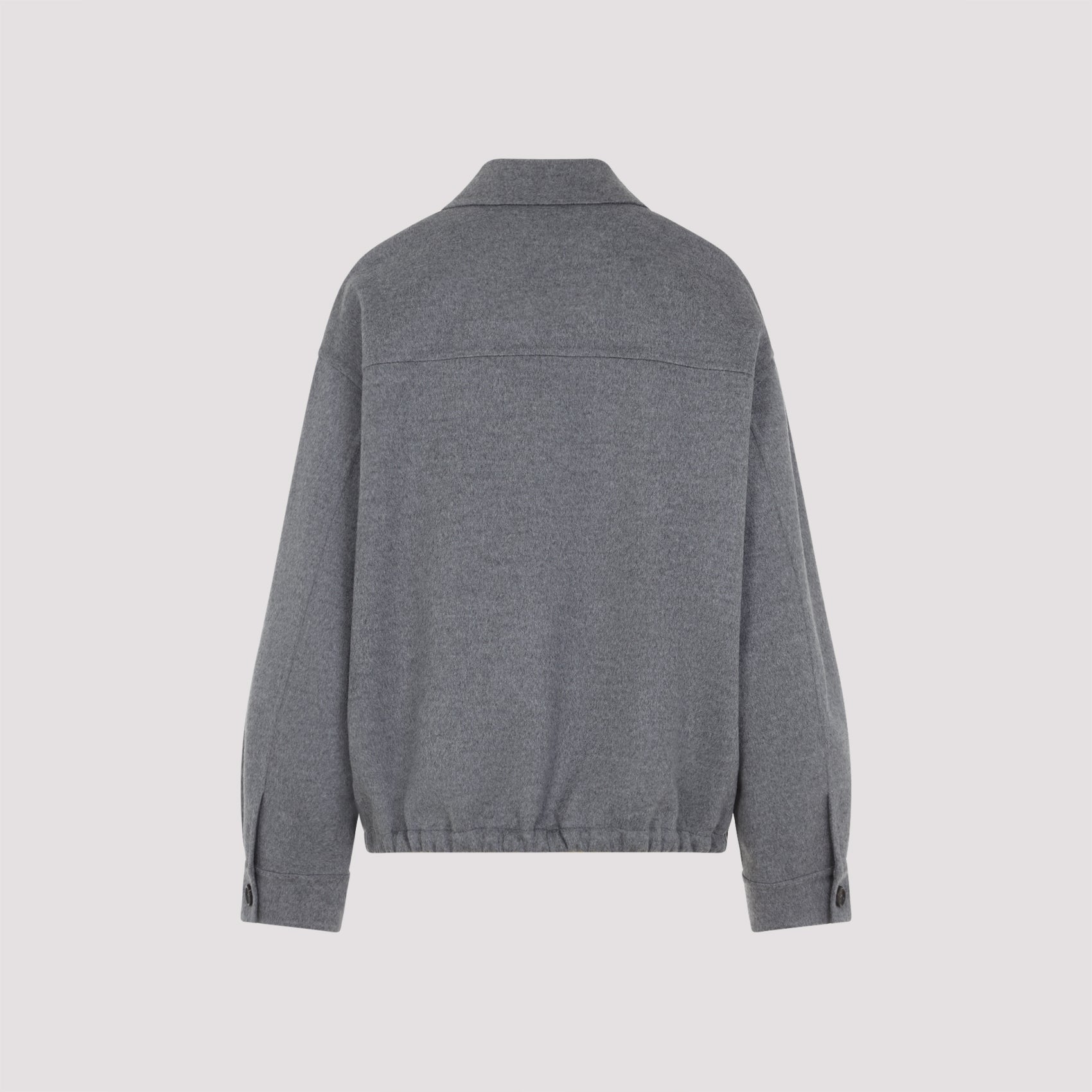 MIU MIU Luxurious Cashmere and Virgin Wool Blouson Jacket