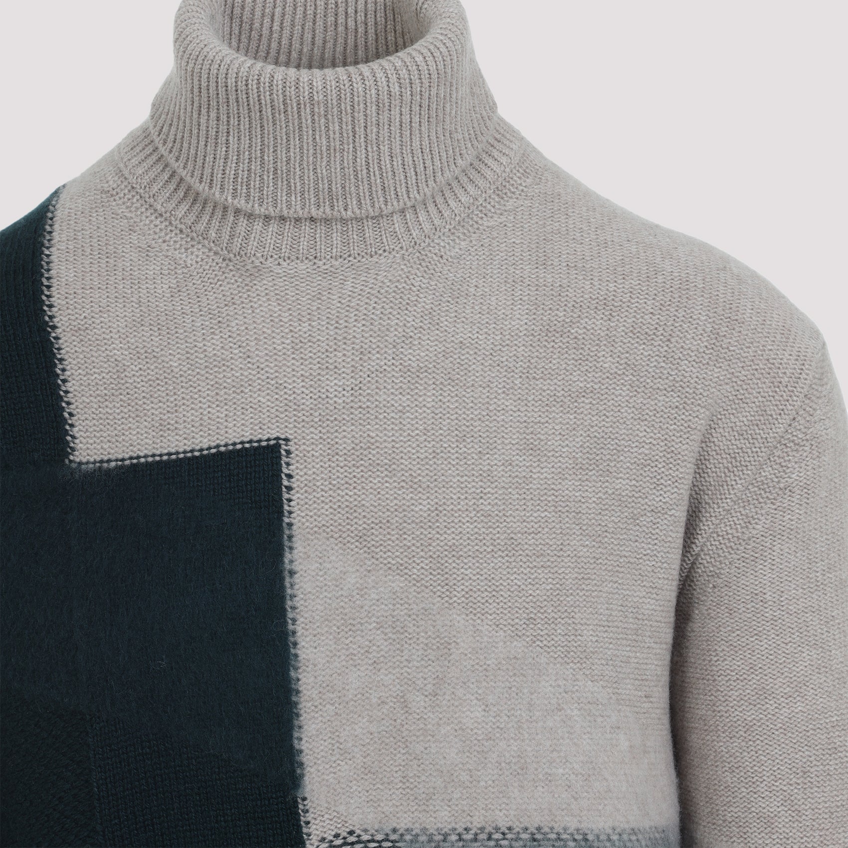 ZEGNA Intarsia Turtle Neck Sweater
