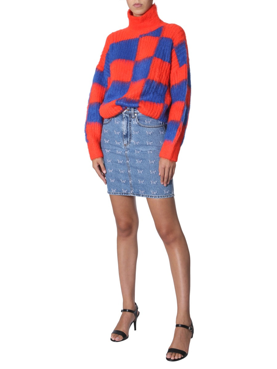 MSGM Oversized Crew Neck Sweater