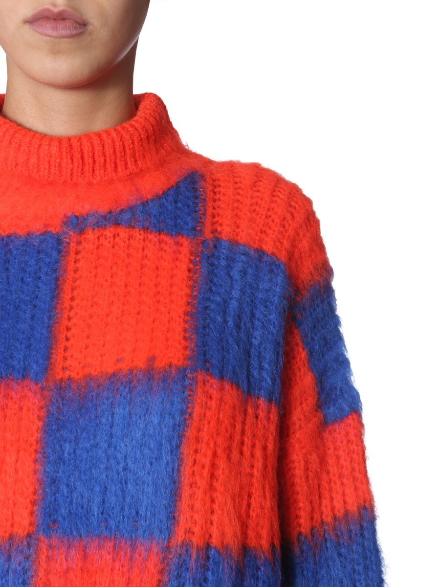 MSGM Oversized Crew Neck Sweater