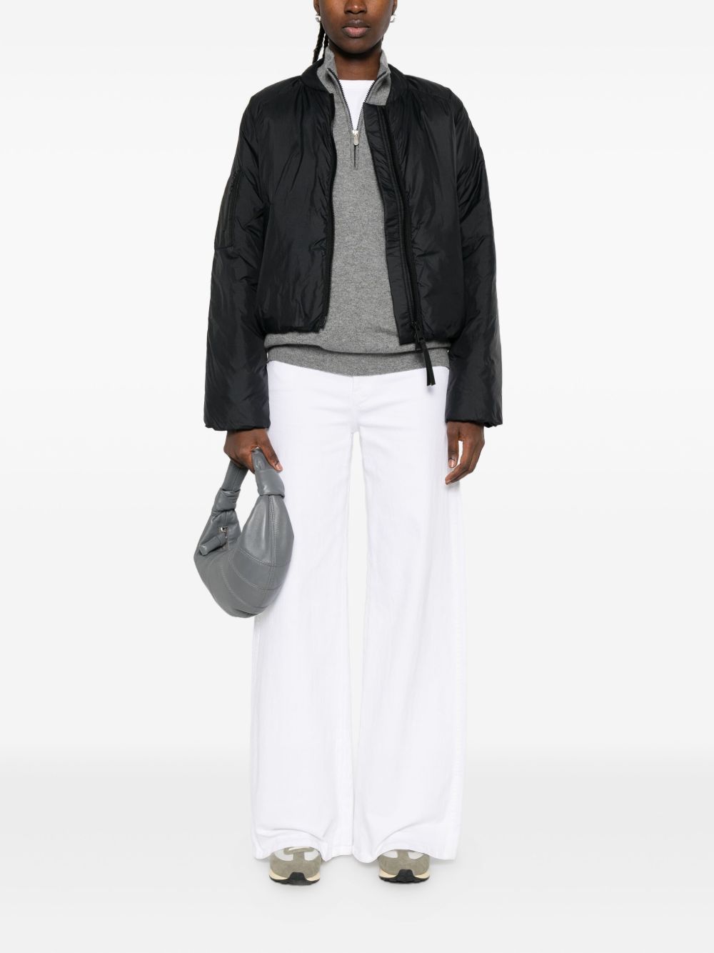 CANADA GOOSE Cropped Bomber Jacket with Quilted Design for Women